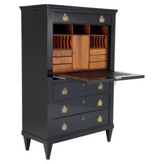 19th Century Ebonised Secretaire