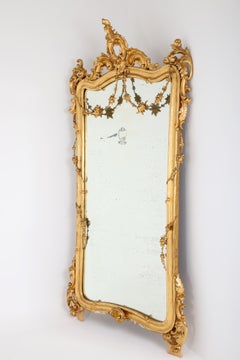 Miroir rococo du XVIIIe siècle, vers 1780