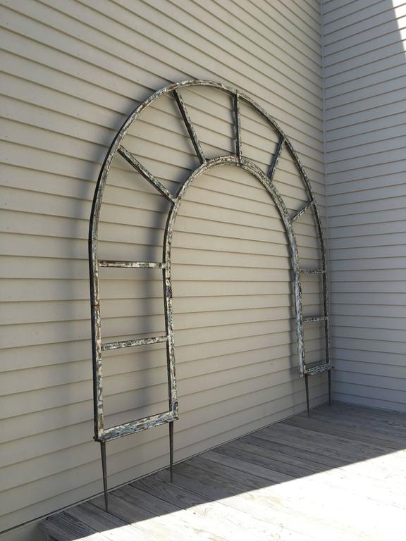 EstateSized French Steel Arched Arbor or Trellis at 1stDibs