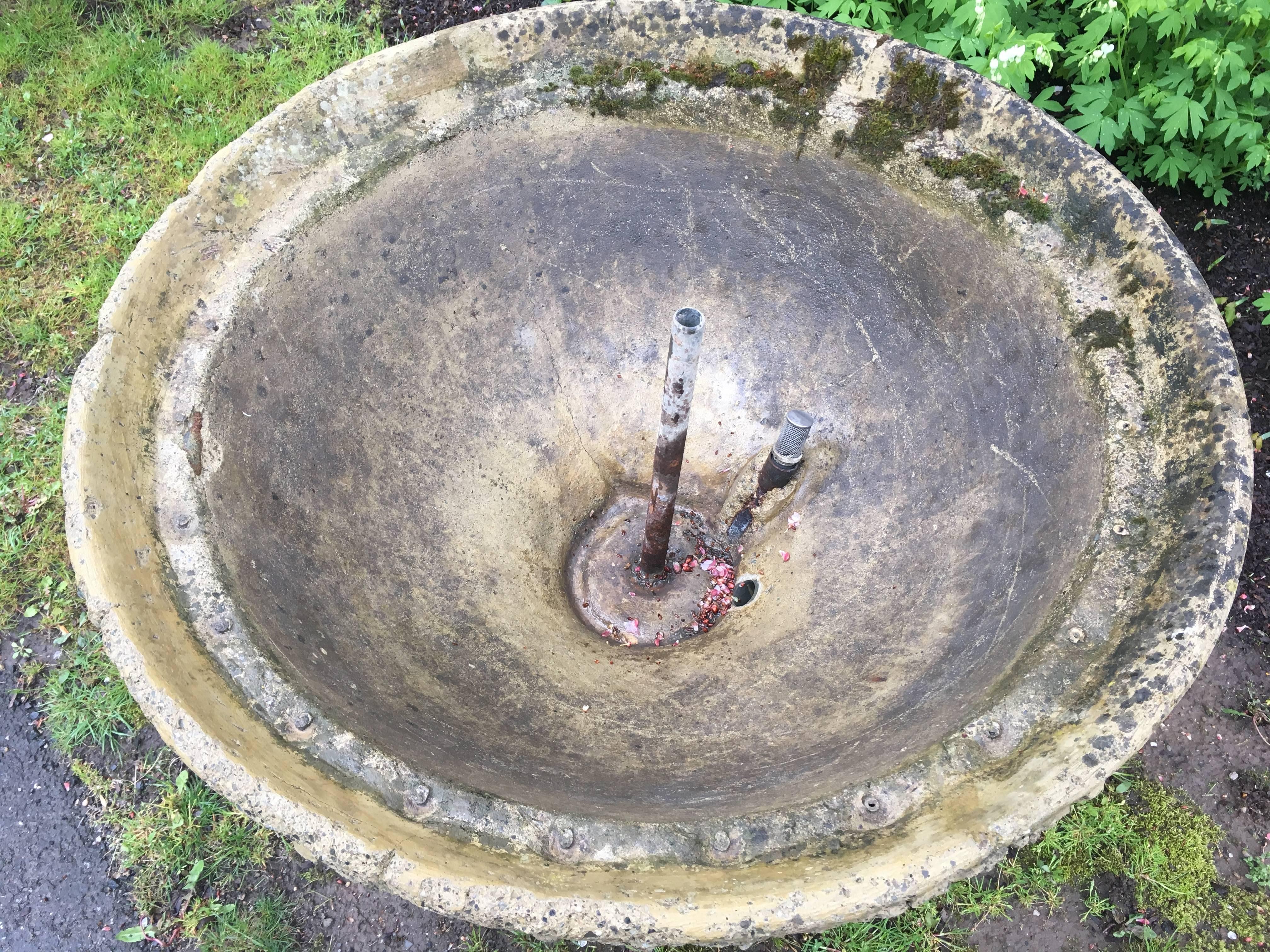 20th Century Marvelous French Faux Bois Fountain or Planter