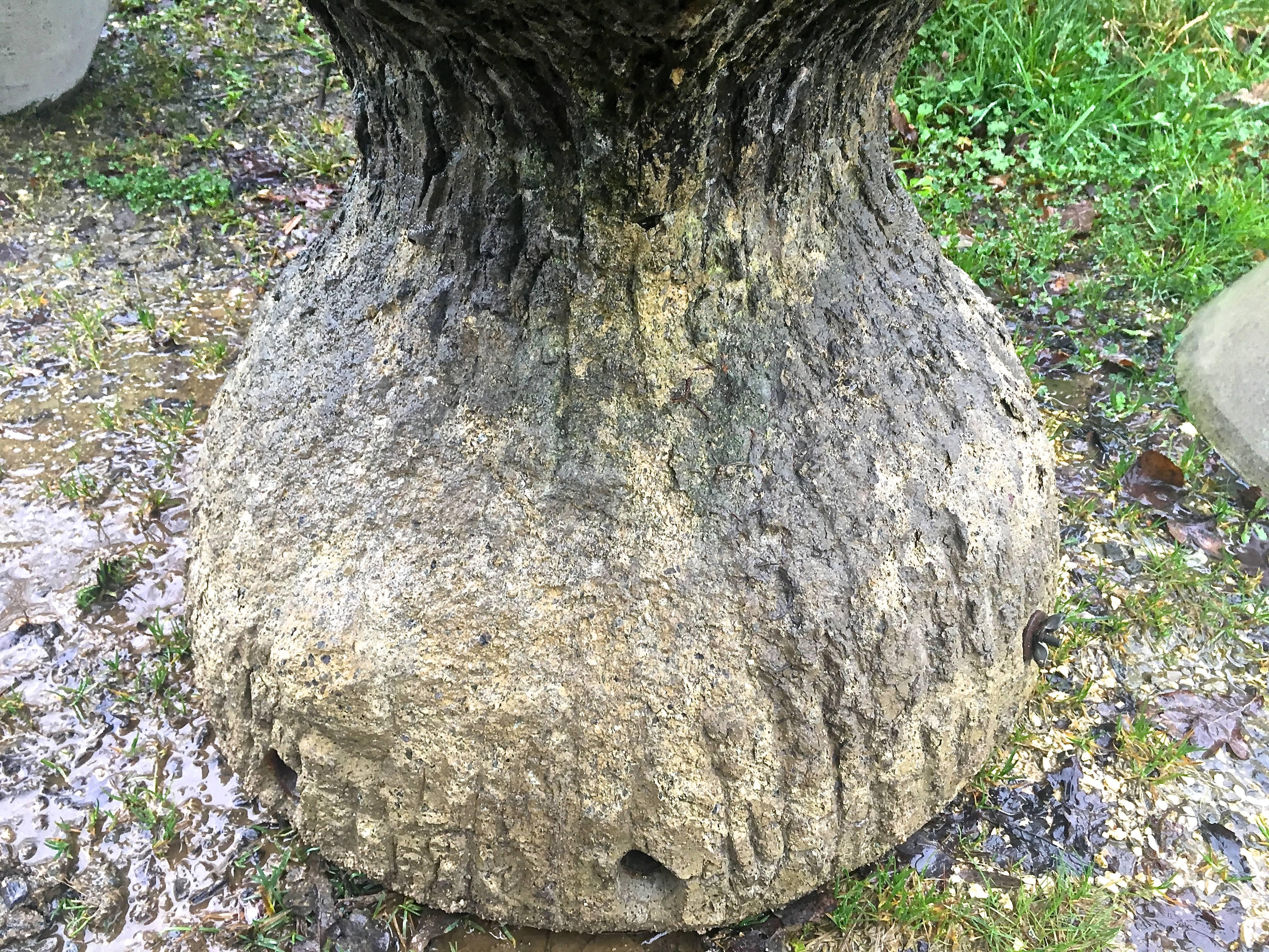 Marvelous French Faux Bois Fountain or Planter In Excellent Condition In Woodbury, CT