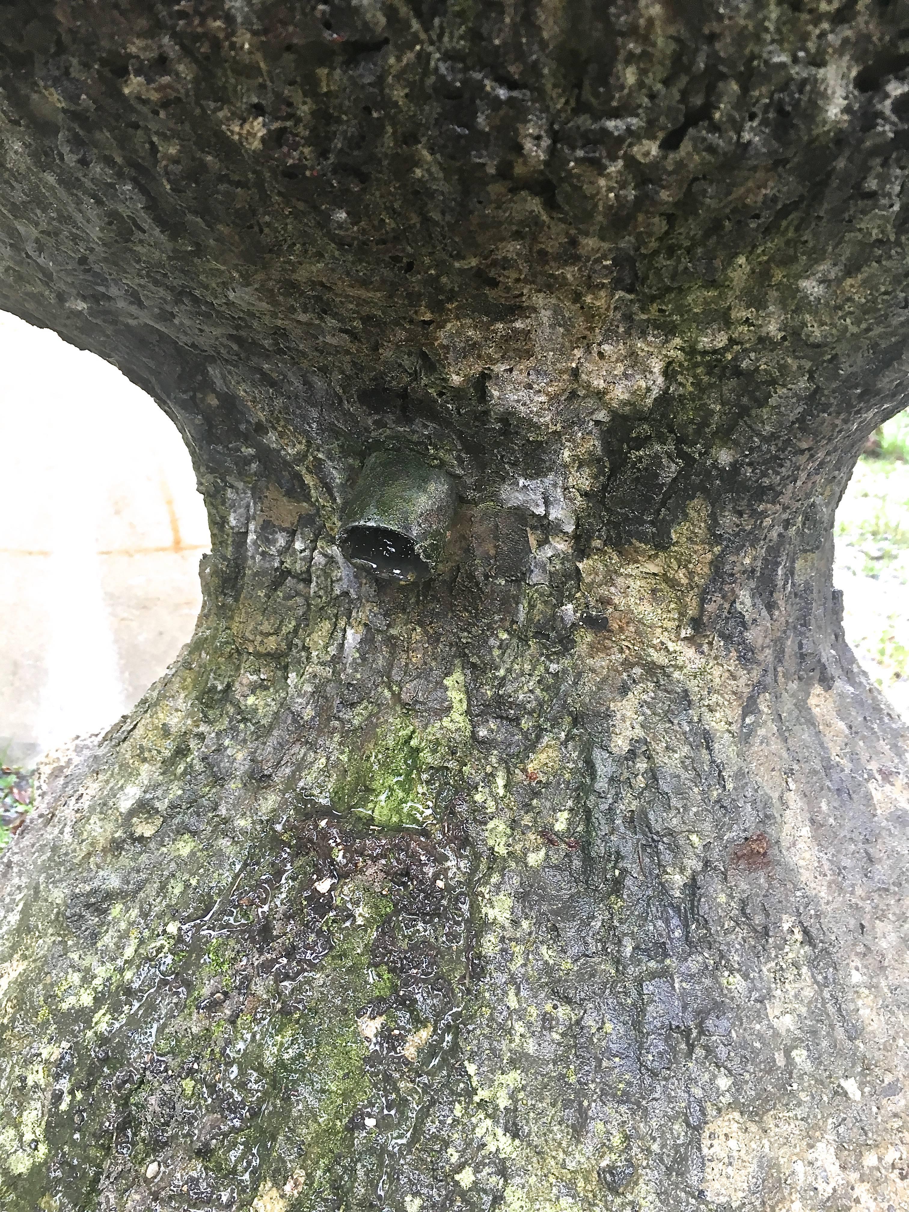 Hand-Crafted Marvelous French Faux Bois Fountain or Planter