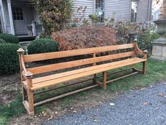 Very Long Pair of French Pine Church Pews/Benches