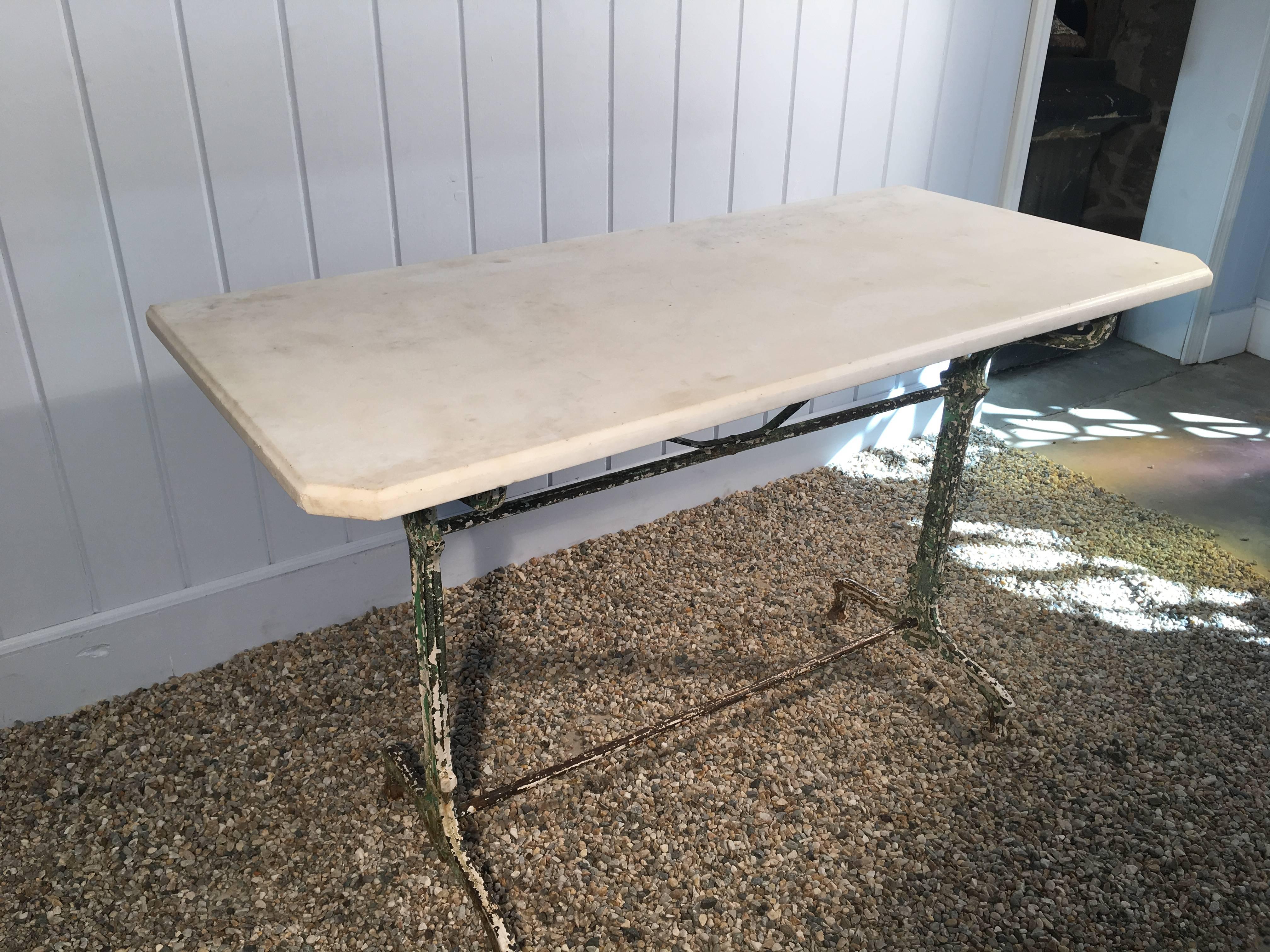 marble iron table