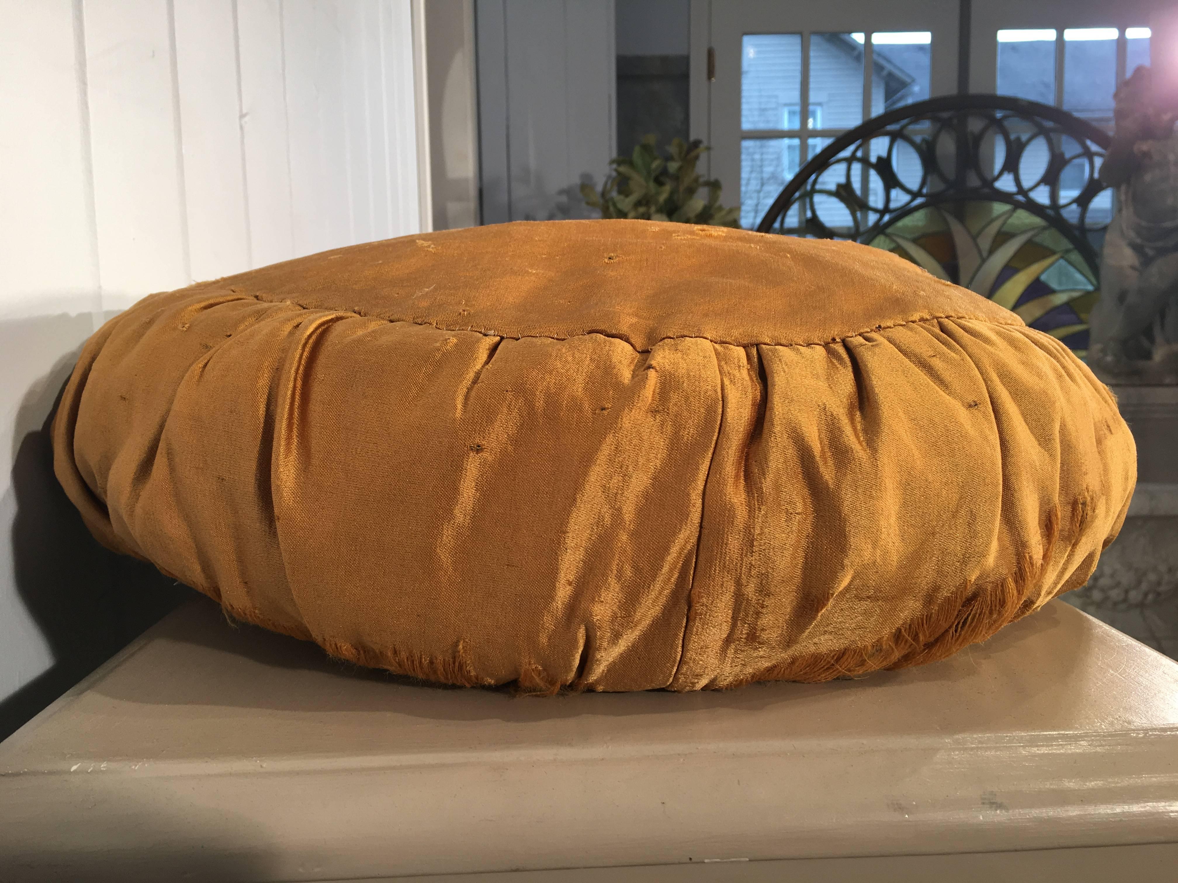 Hand-Crafted Large English Oval Silk Dog Pillow with Alsatian For Sale