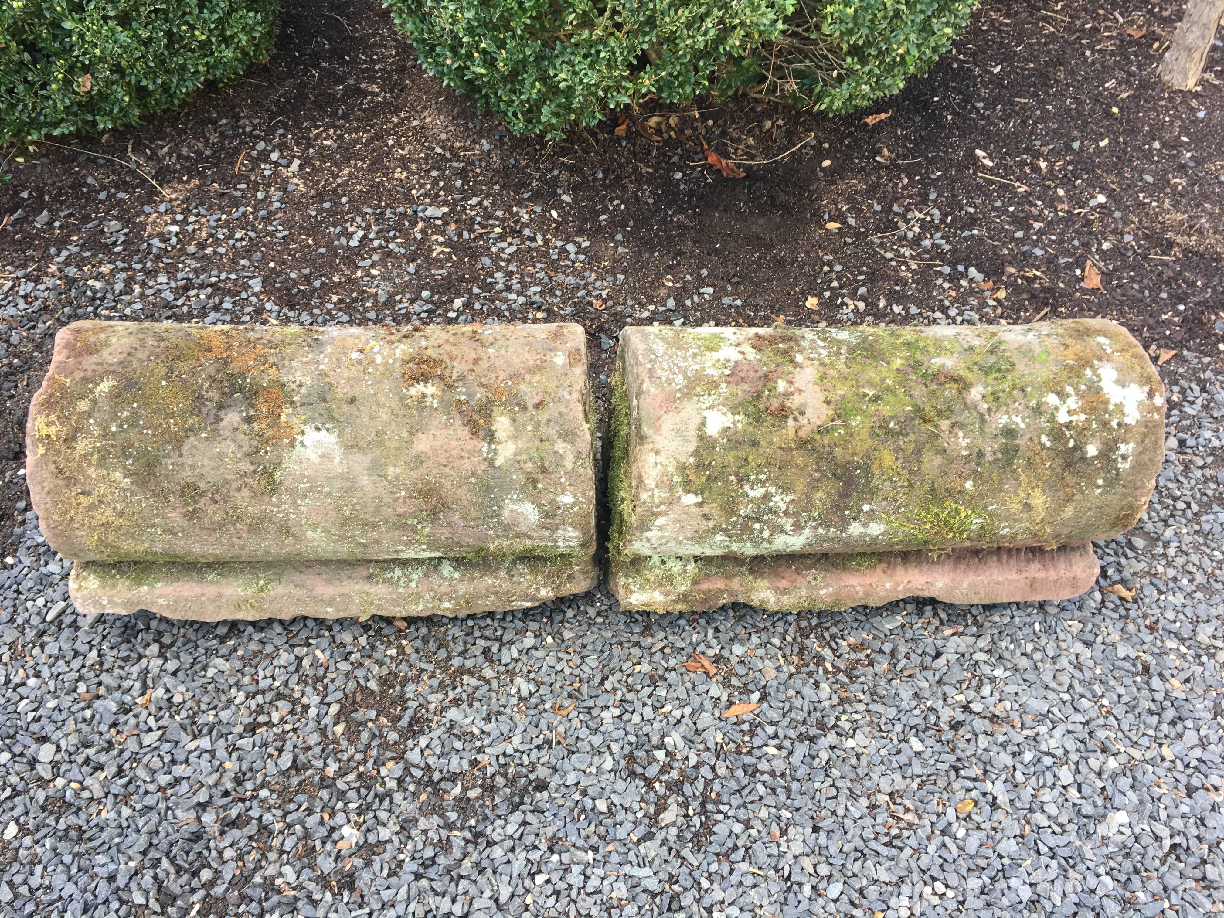Set of Four French Carved Stone Curb Stones or Pedestals In Good Condition In Woodbury, CT