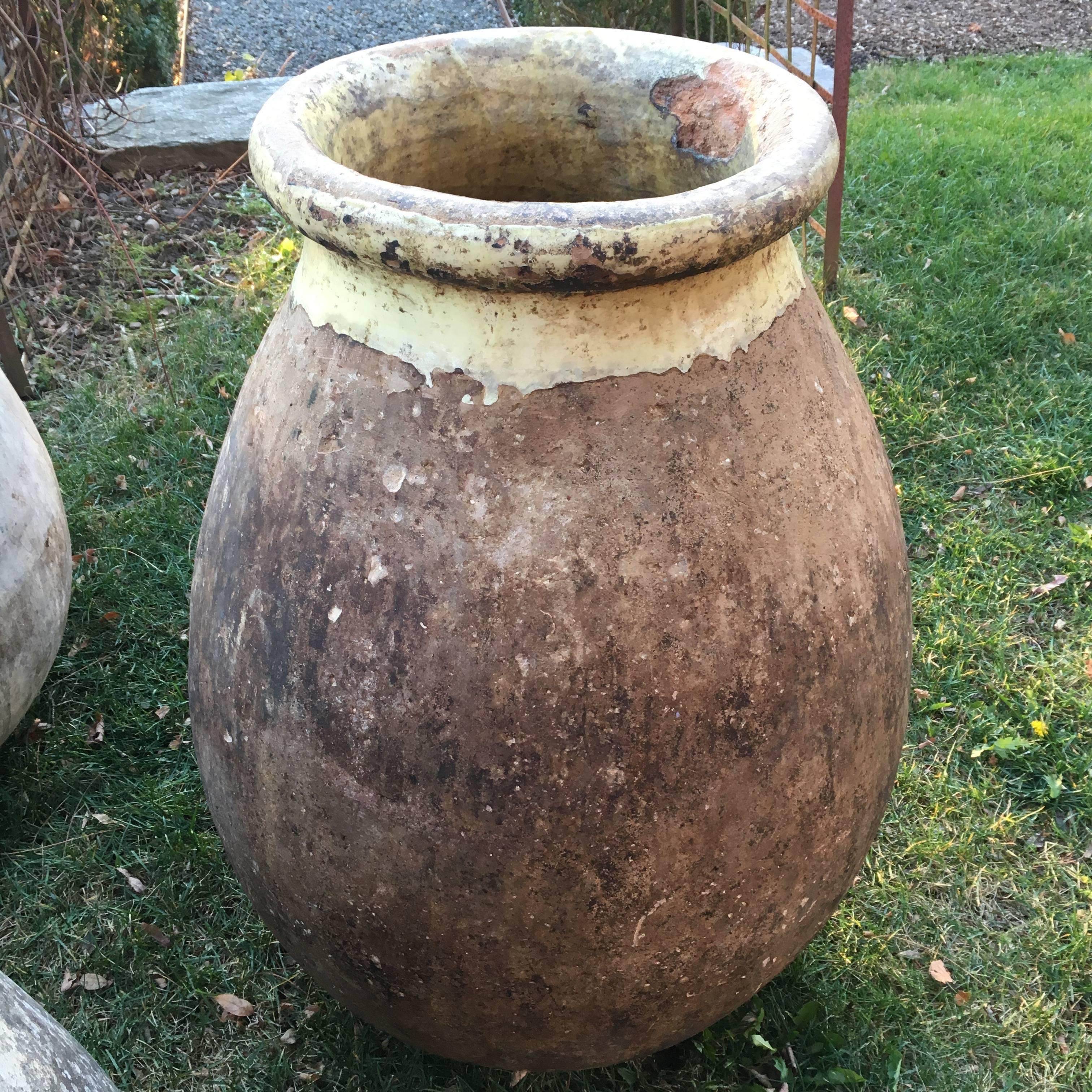 Large Terracotta French Biot Pot, circa 1800 In Good Condition In Woodbury, CT