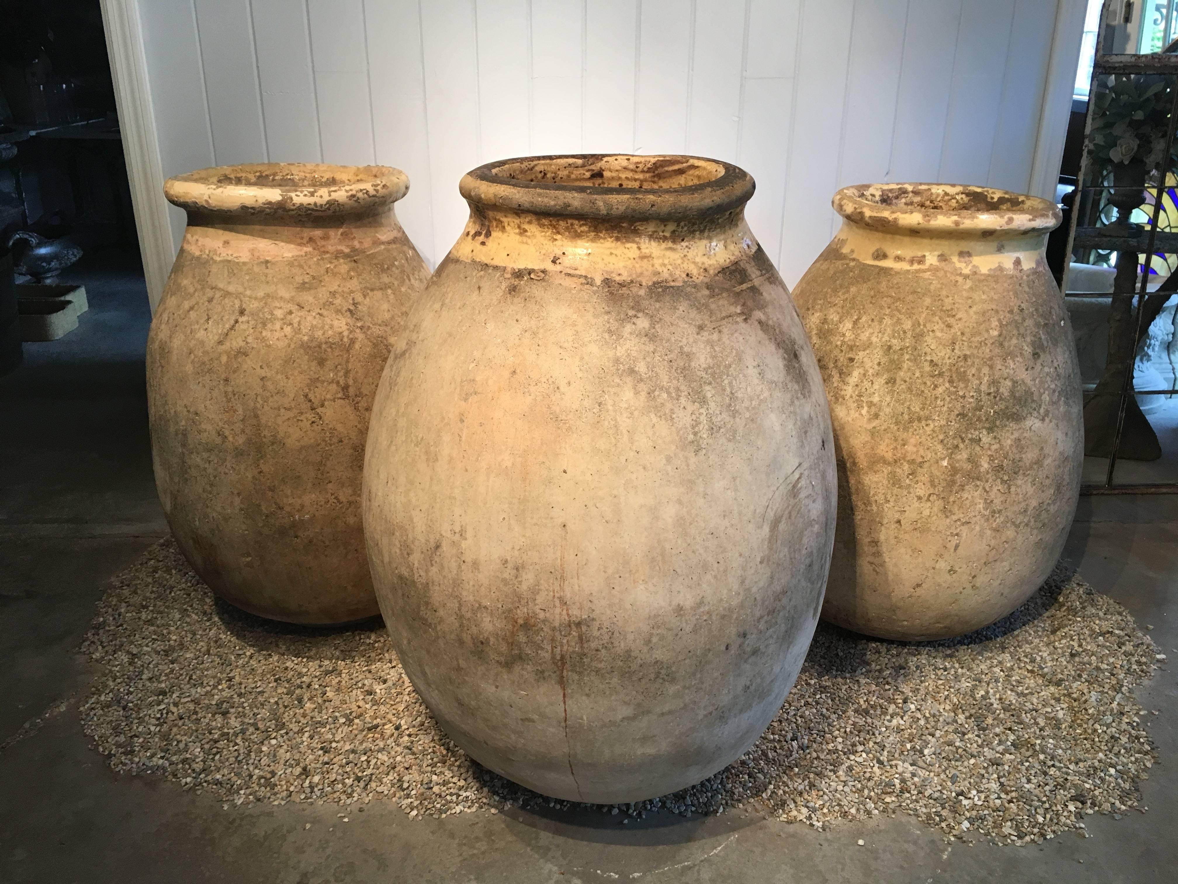 In all our travels, we have never come across a Biot Pot this large and in such wonderful condition. Dating to the early 18th century, it ticks all our boxes, from its creamy color to its butter yellow rim glaze to its lightly weathered patina.