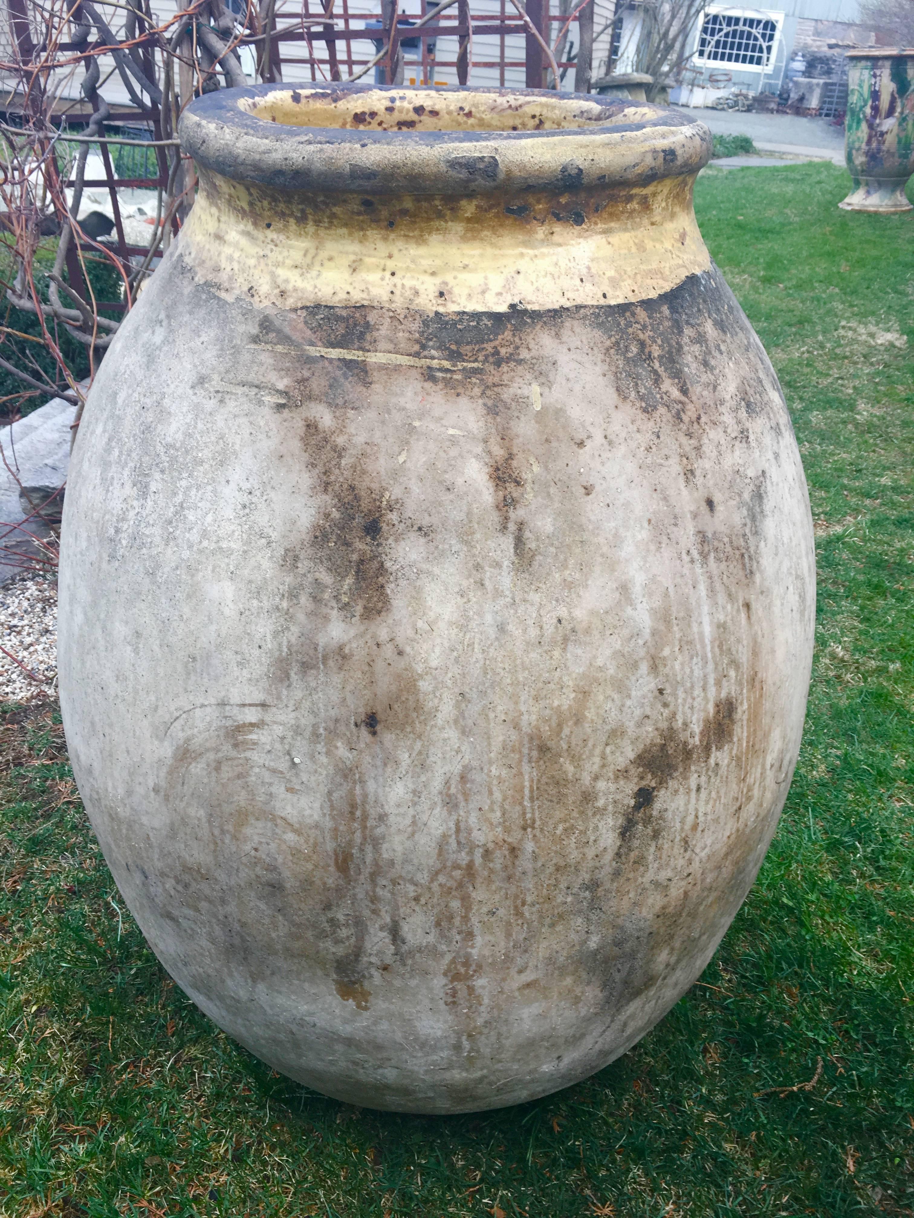 Enormous Rare 18th Century French Terracotta Biot Pot In Good Condition In Woodbury, CT