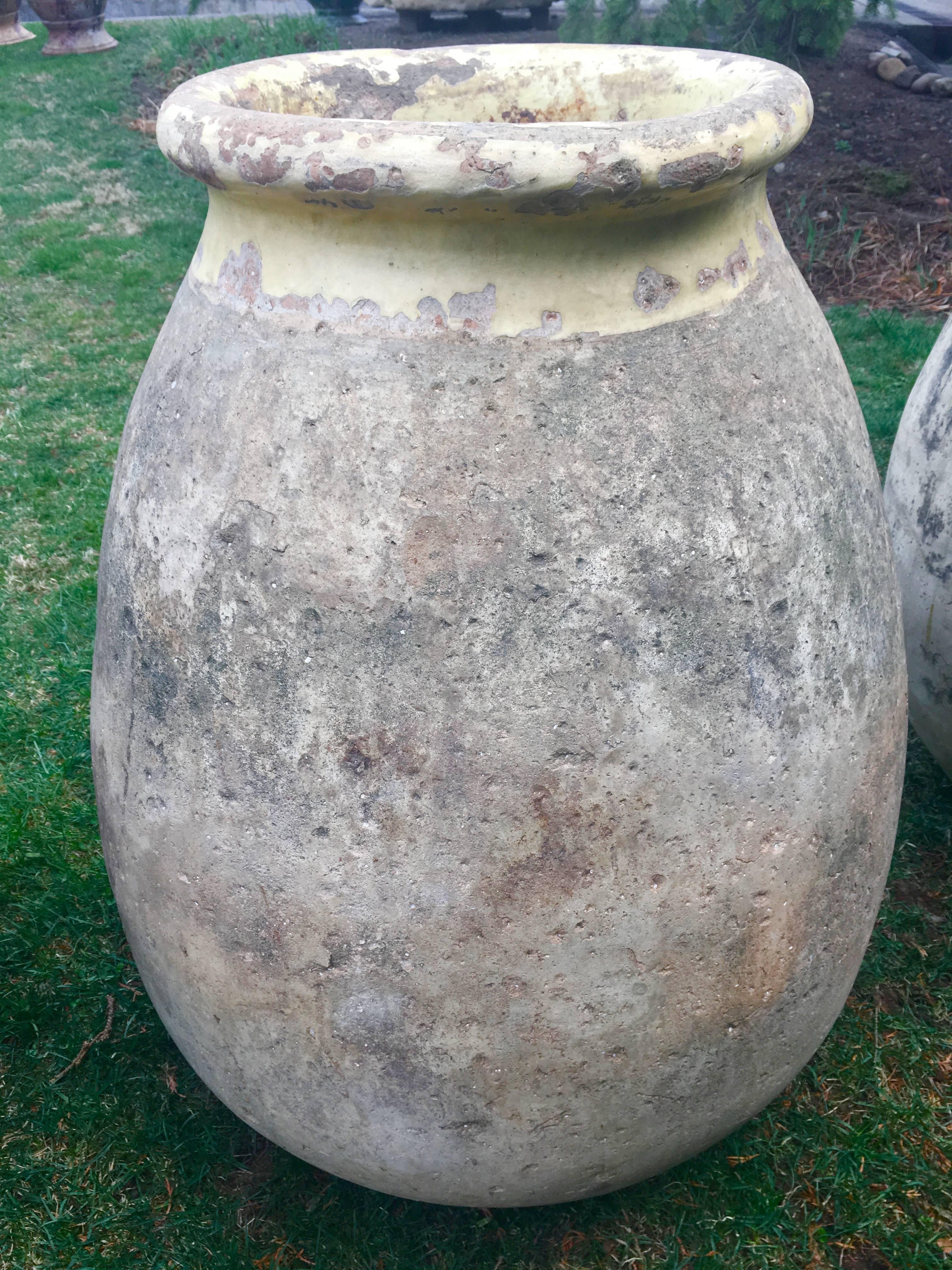 Very Large French 18th Century Terracotta Biot Pot In Good Condition In Woodbury, CT