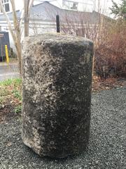 Enormous French 18th Century Carved Stone Roller Sculpture