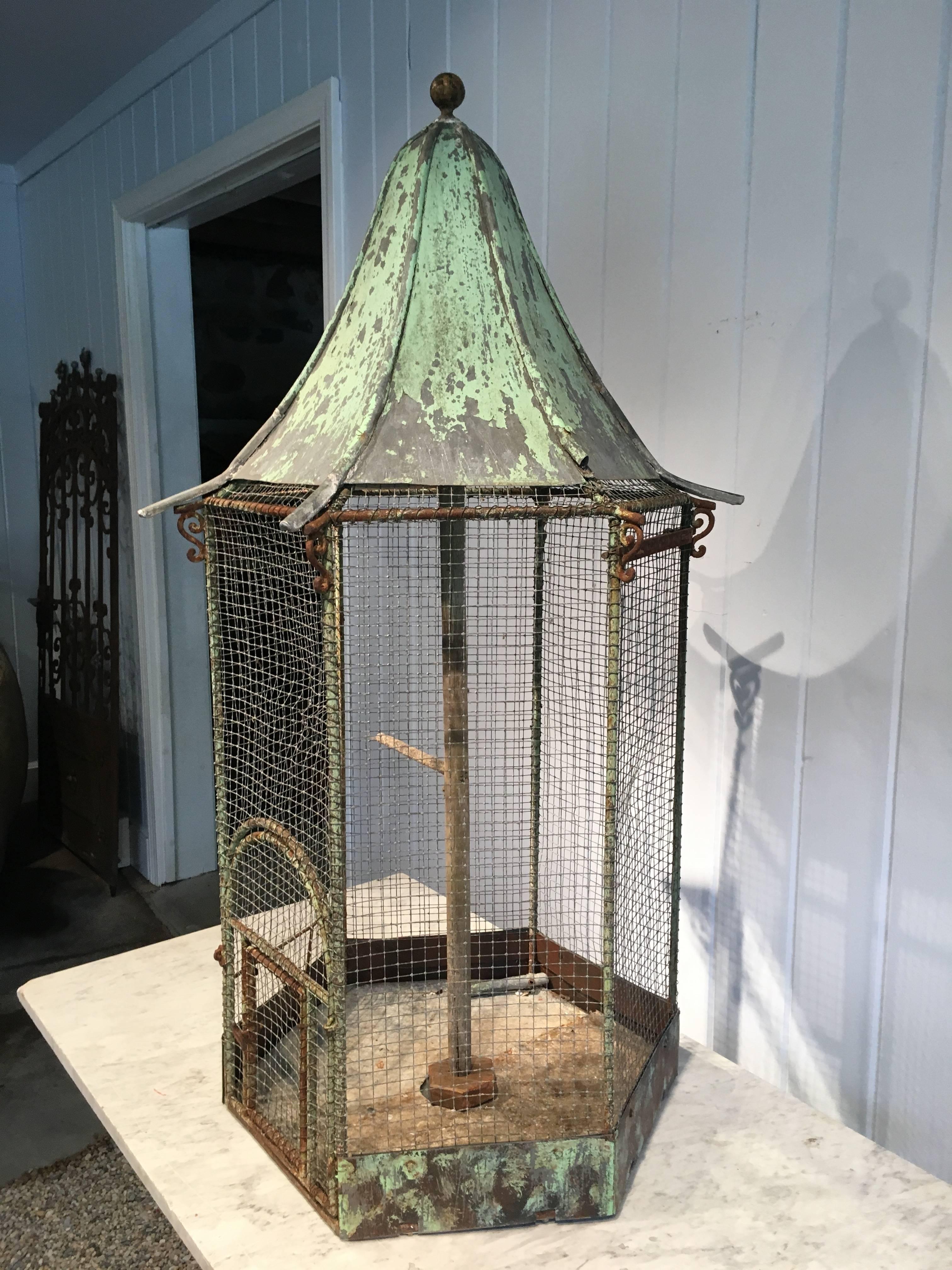 hexagon bird cage