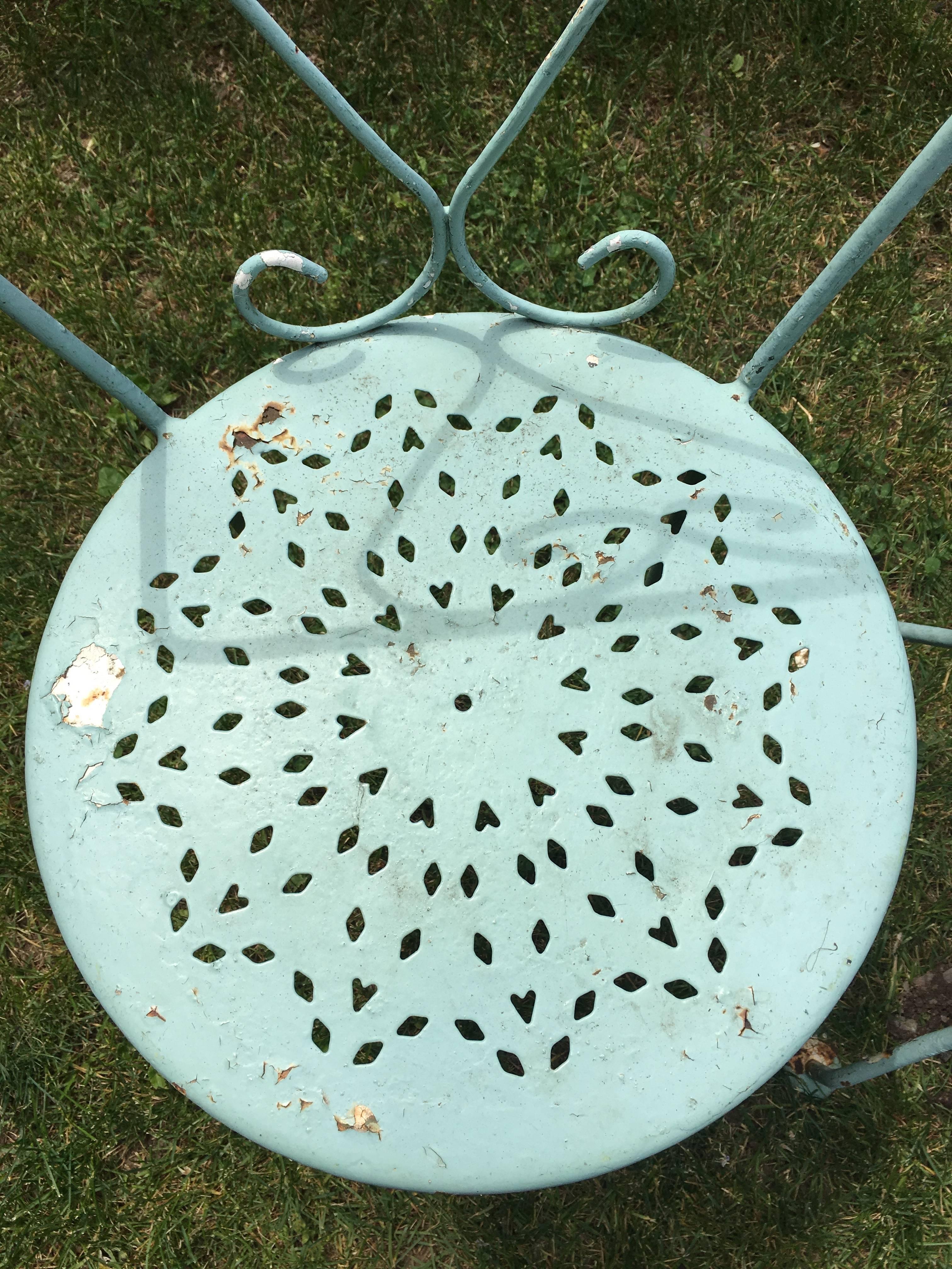 French Wrought Iron Garden Dining Set for Four at 1stDibs - Ironfield By Charper Brunch Garden Set