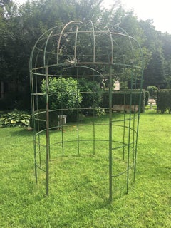 French 19th Century Handmade Wrought Iron Gloriette or Gazebo