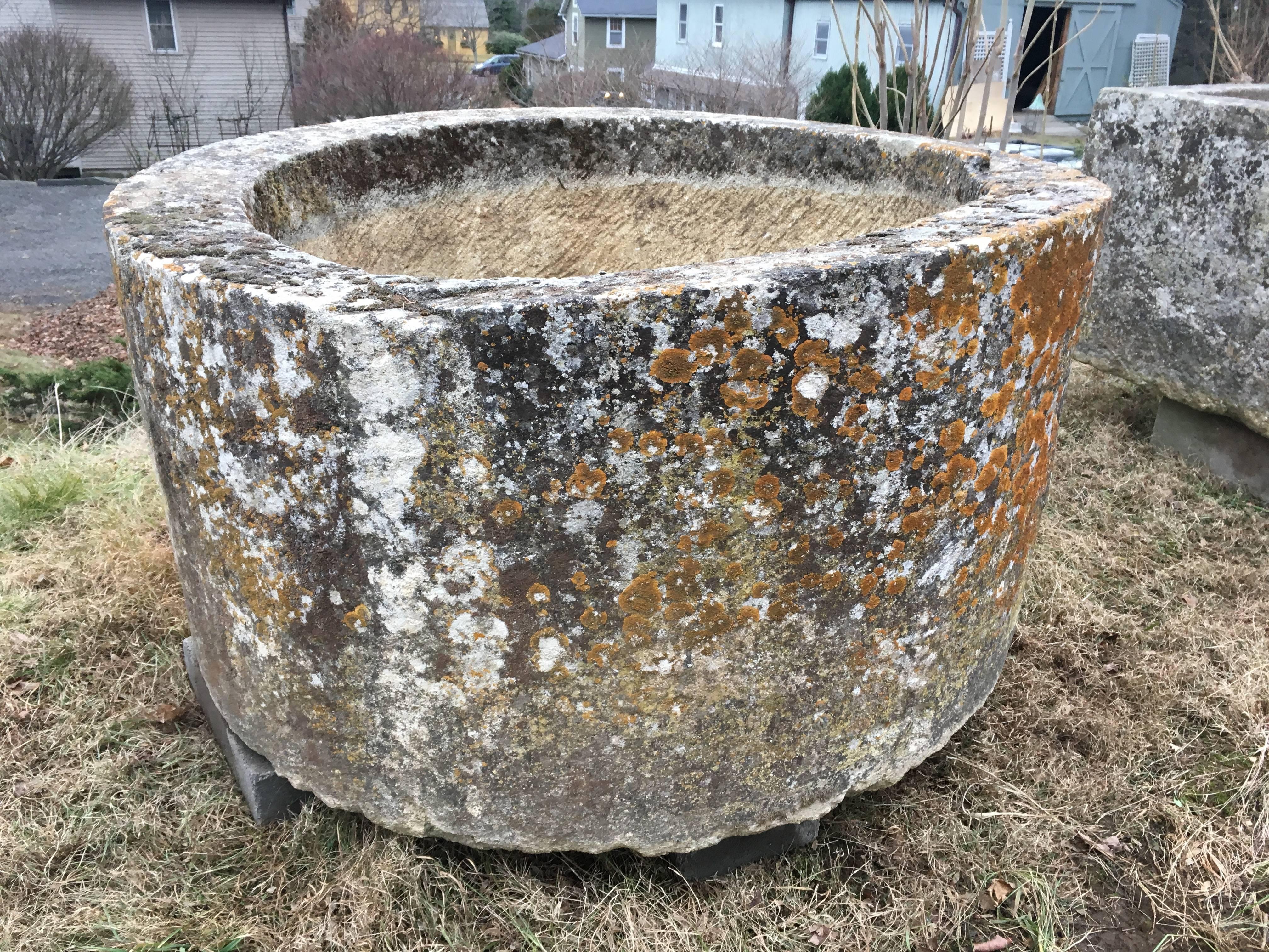 Our personal favourite of all the marvellous items we bought during our last buying trip, this large round trough is over the top. Its patina alone is incredible, but when paired with the rare form and superb condition, we don't have sufficient