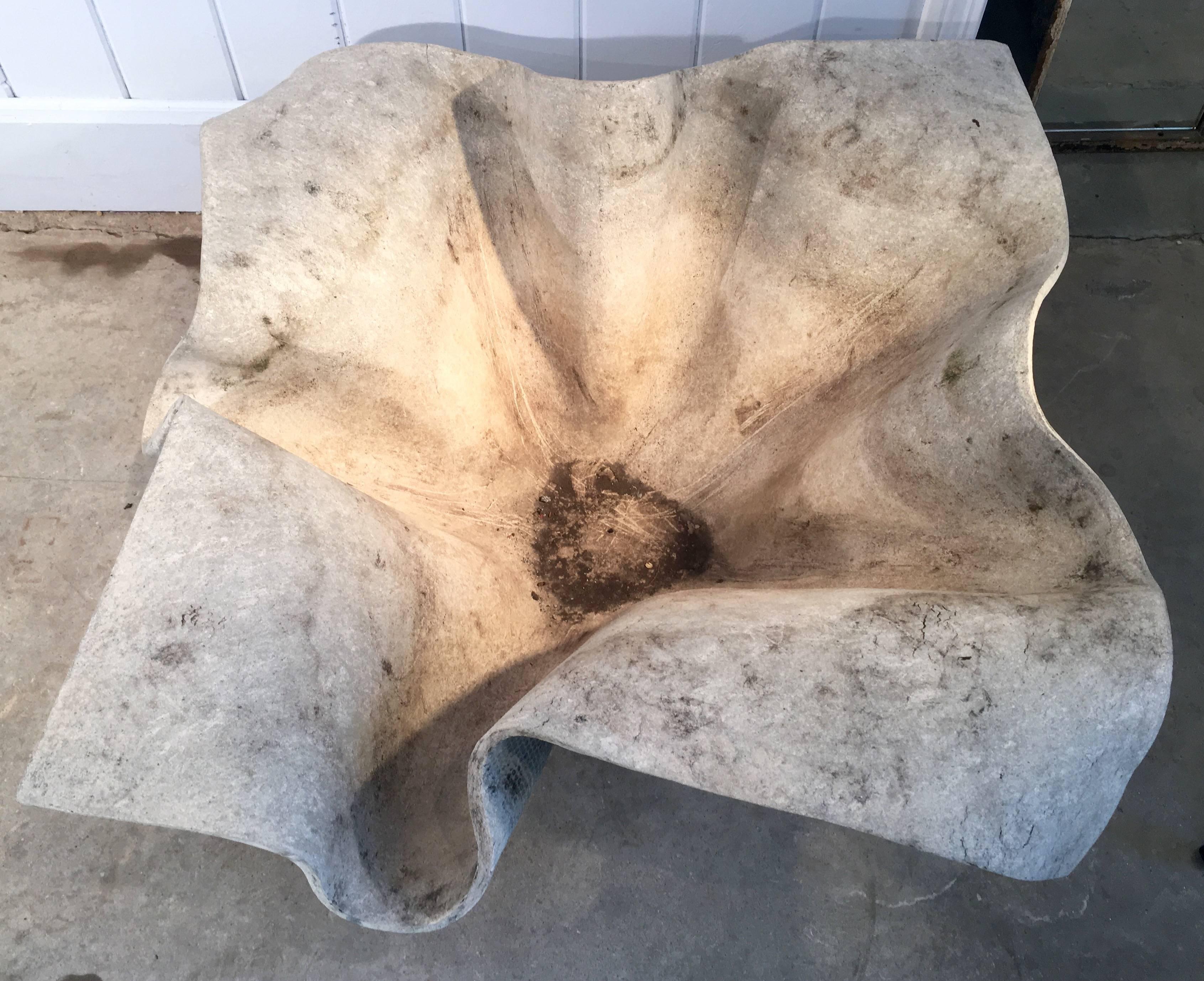 Hand-Crafted Three Huge Willy Guhl Elephant Ear Planters