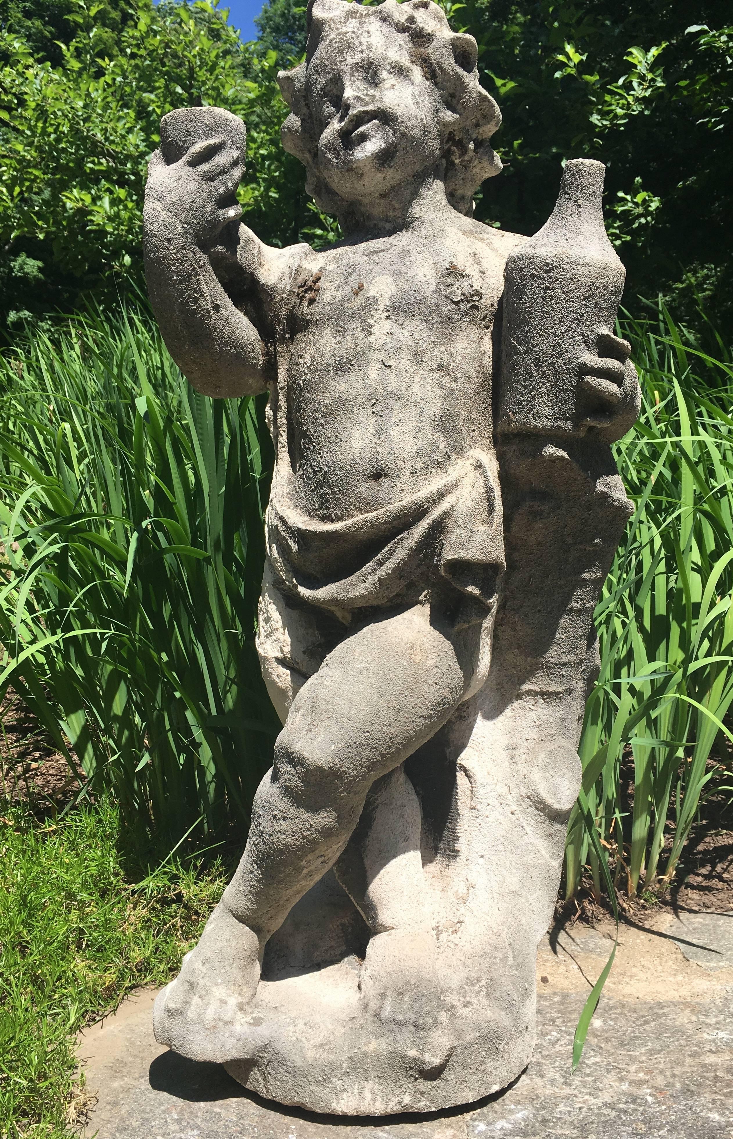 18th Century Pierre De Seine Statue of Youthful Dionysus 1