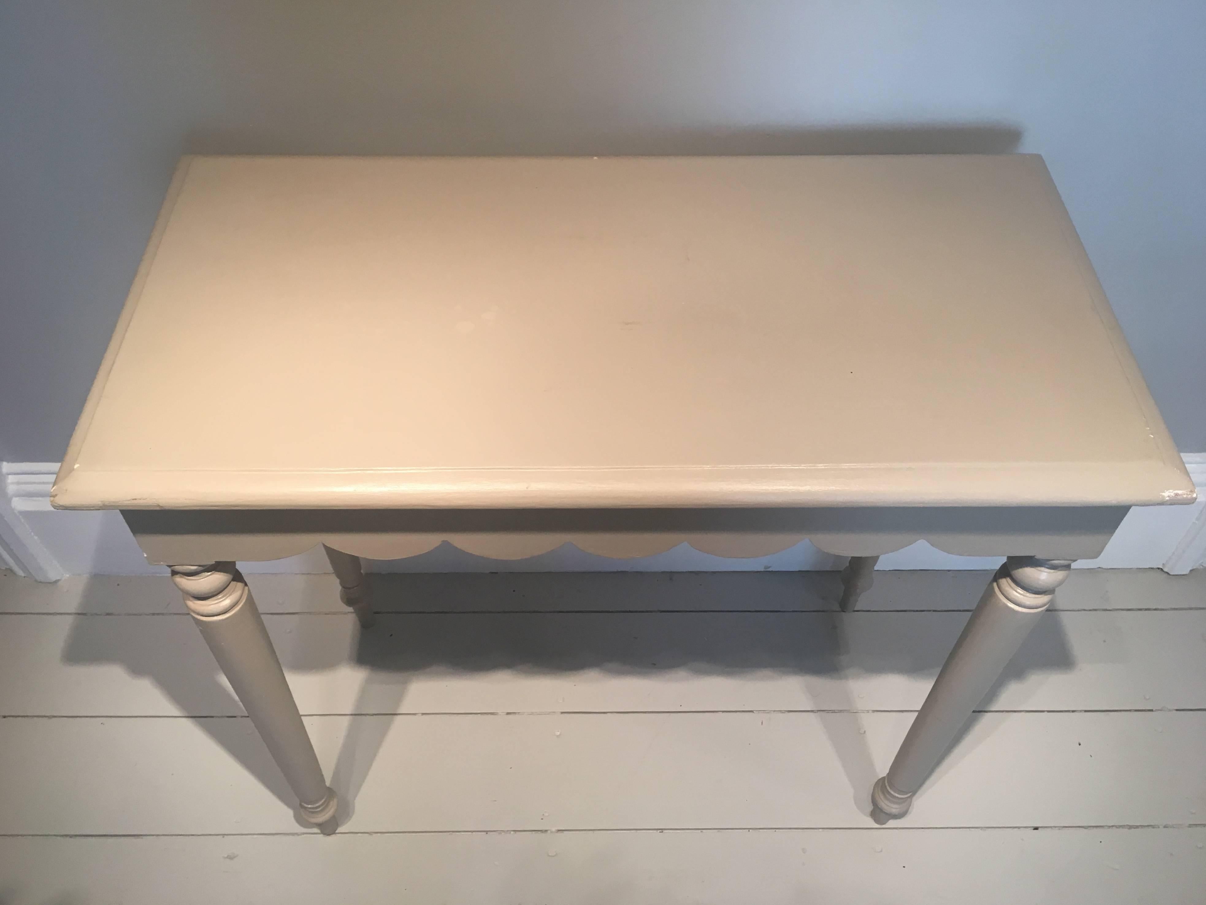 scalloped desk