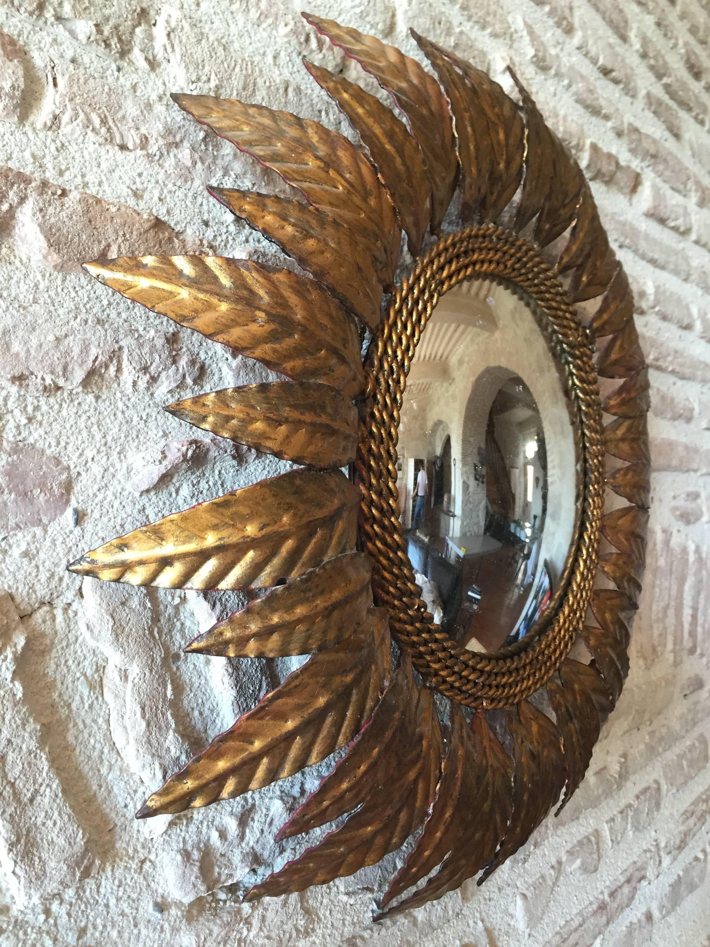 mid century sunburst mirror