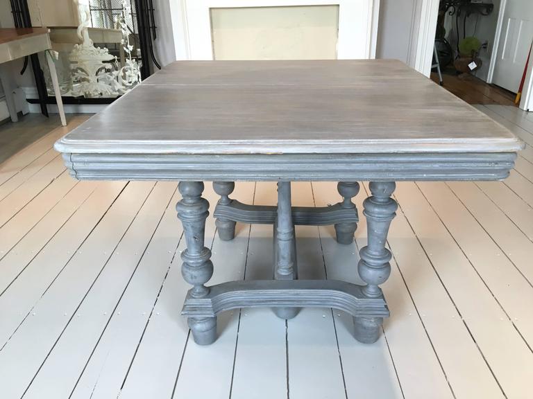 Extendable French Lime Wood Dining Table at 1stDibs