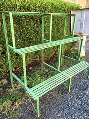 Three-Tiered French Wrought Iron Plant Stand, circa 1900