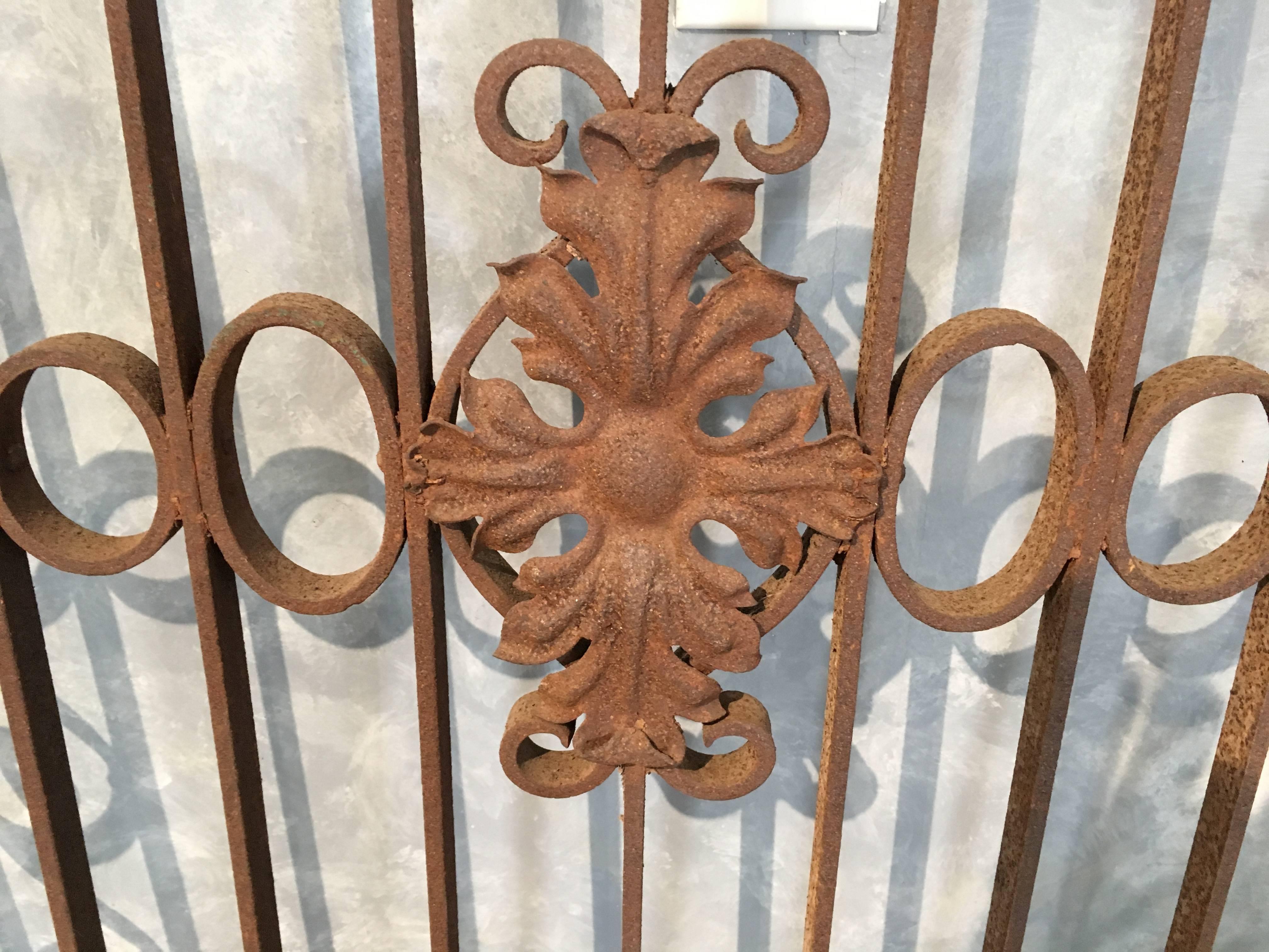 Very Tall 19th Century French Wrought Iron Gate 1
