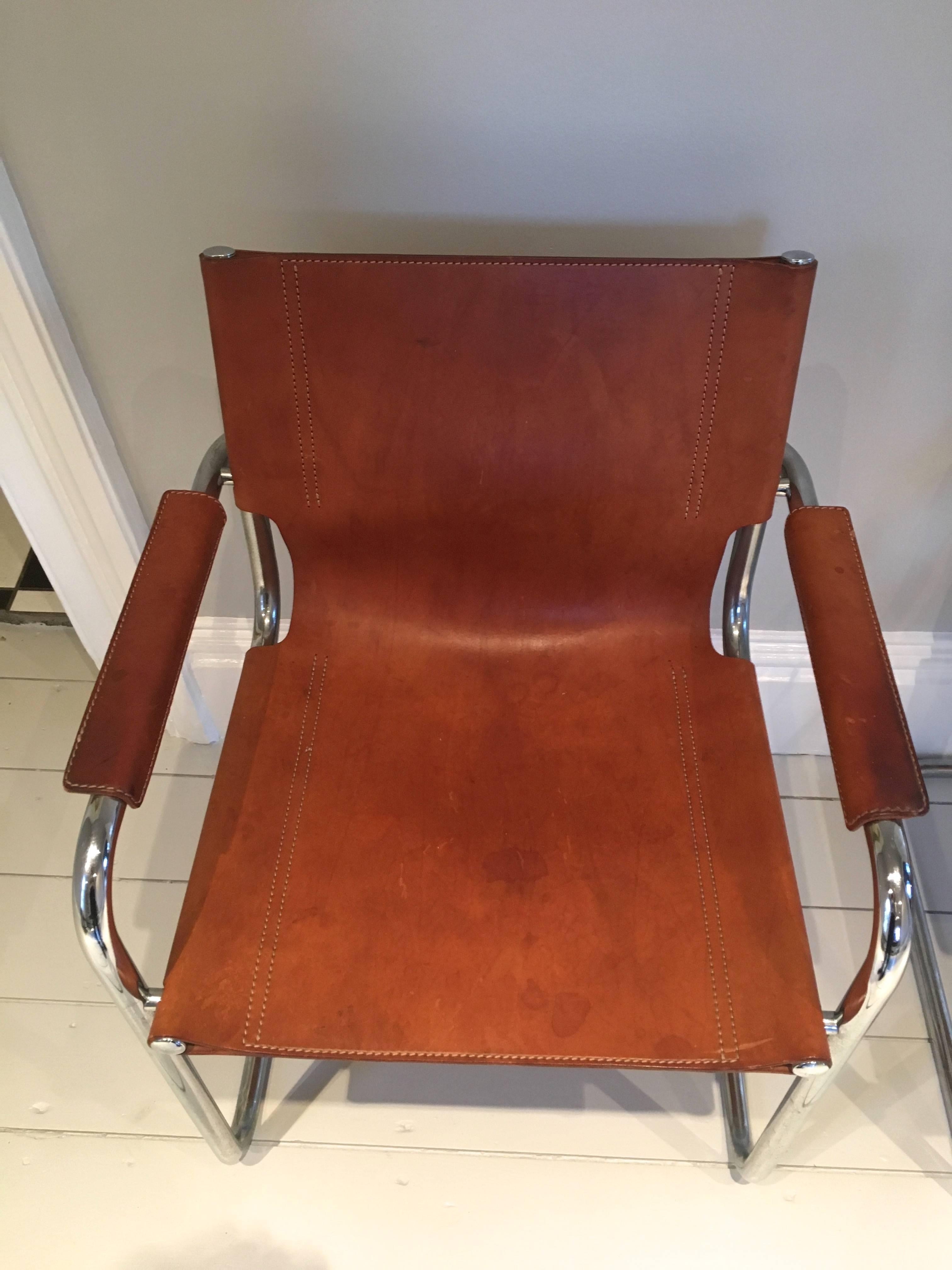 mart stam leather chair
