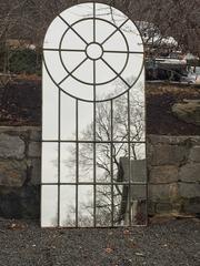Enormous Cast Iron 19th Century English Crittall Mirror