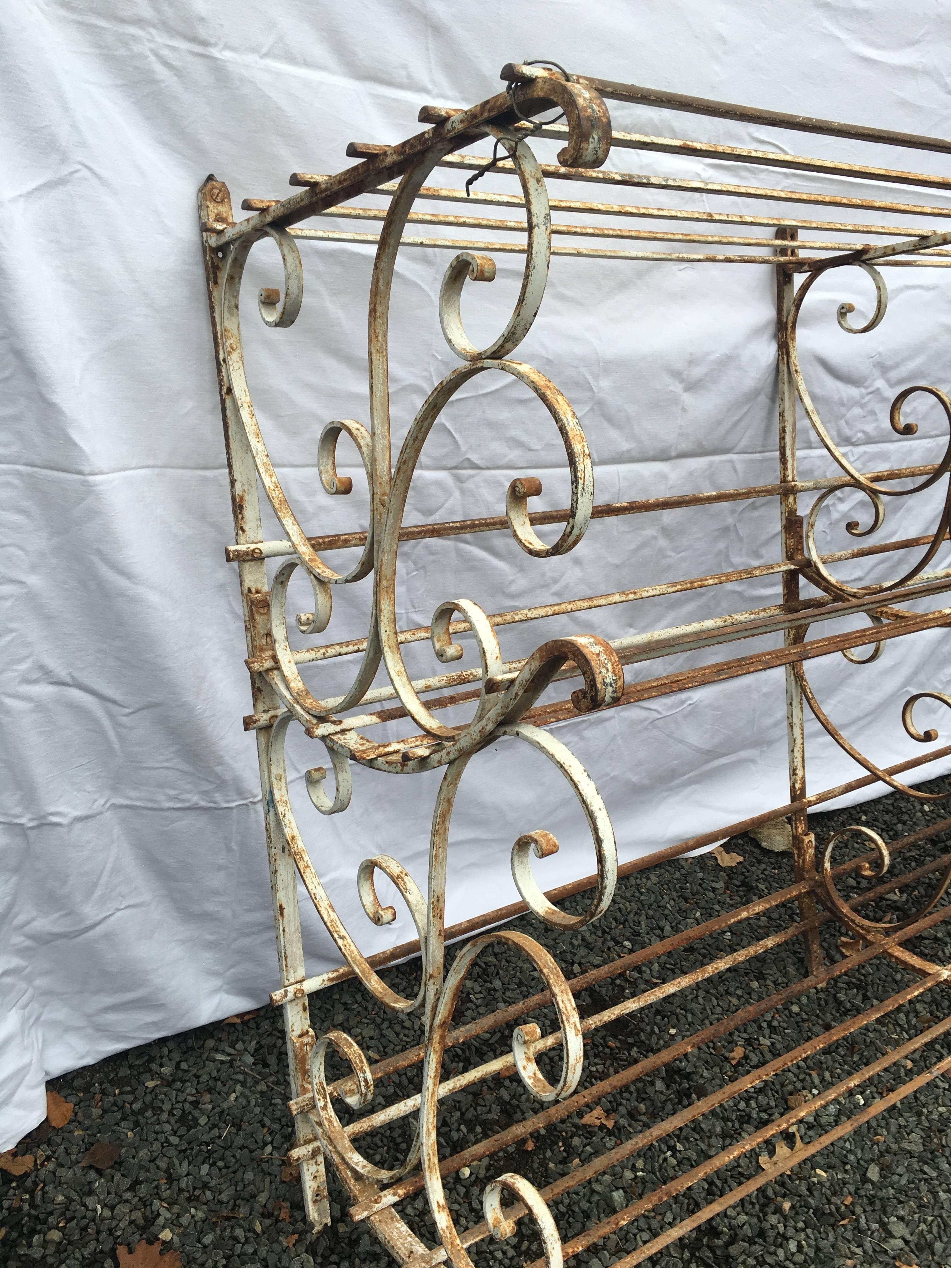 Large Wrought Iron Boulangerie Rack, French, circa 1900 1