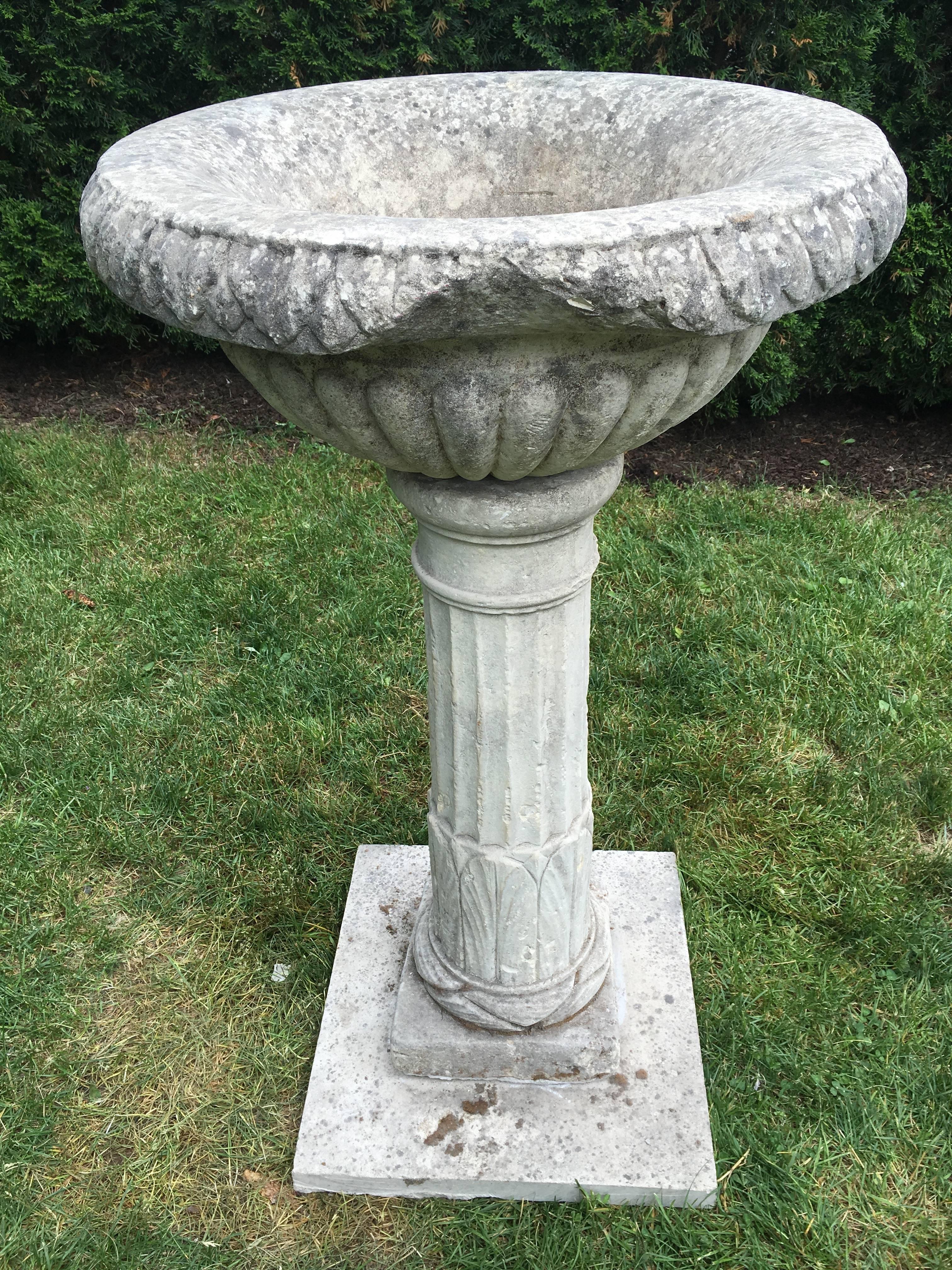 Pair of Tall 18th C Carved Limestone Urns owned by the Duke of Marlborough For Sale 1