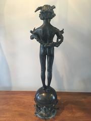 Bronze Sculpture "Pan of Rohallion" by Frederick William MacMonnies, 1890