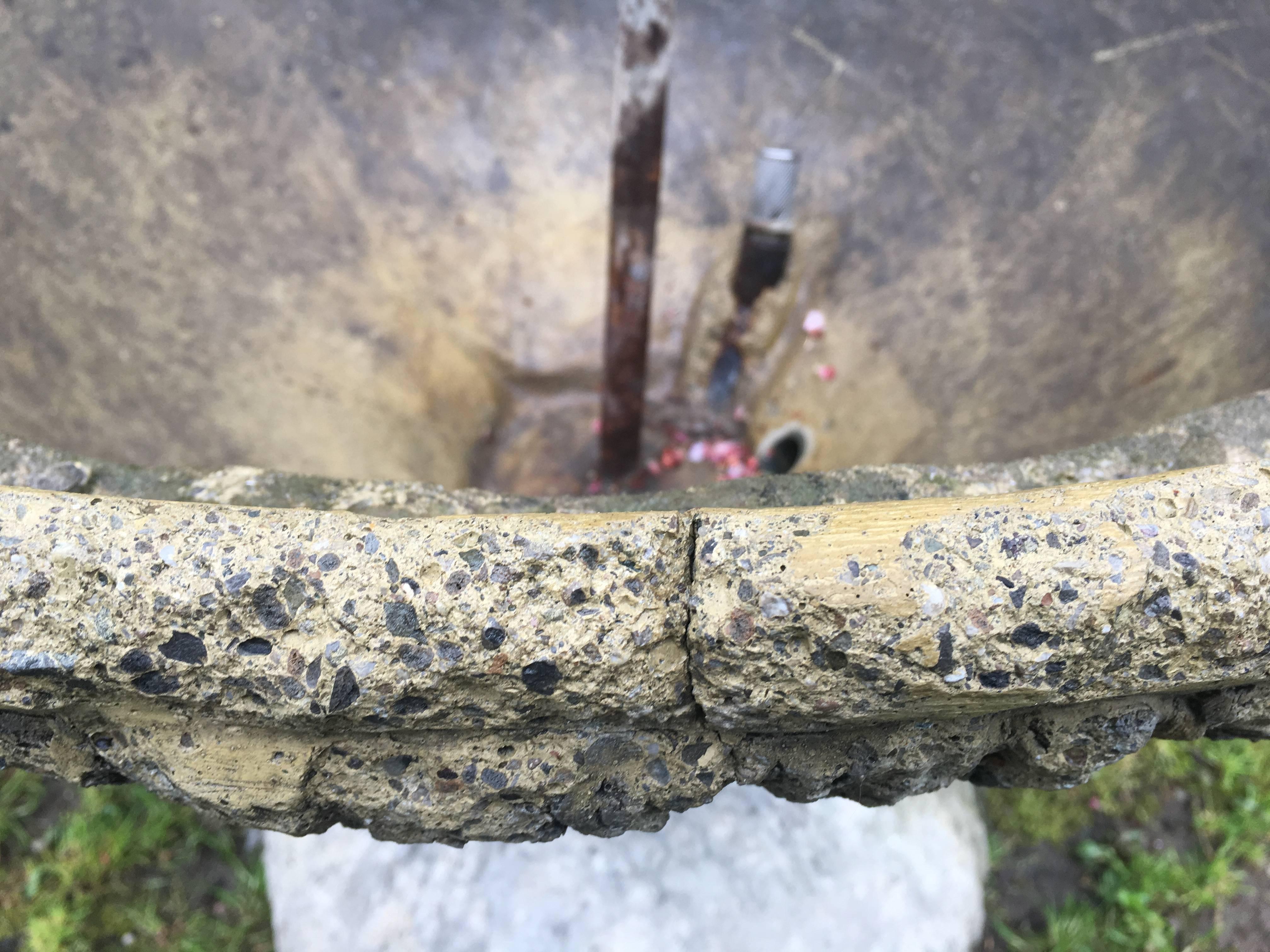 Marvelous French Faux Bois Fountain or Planter 3