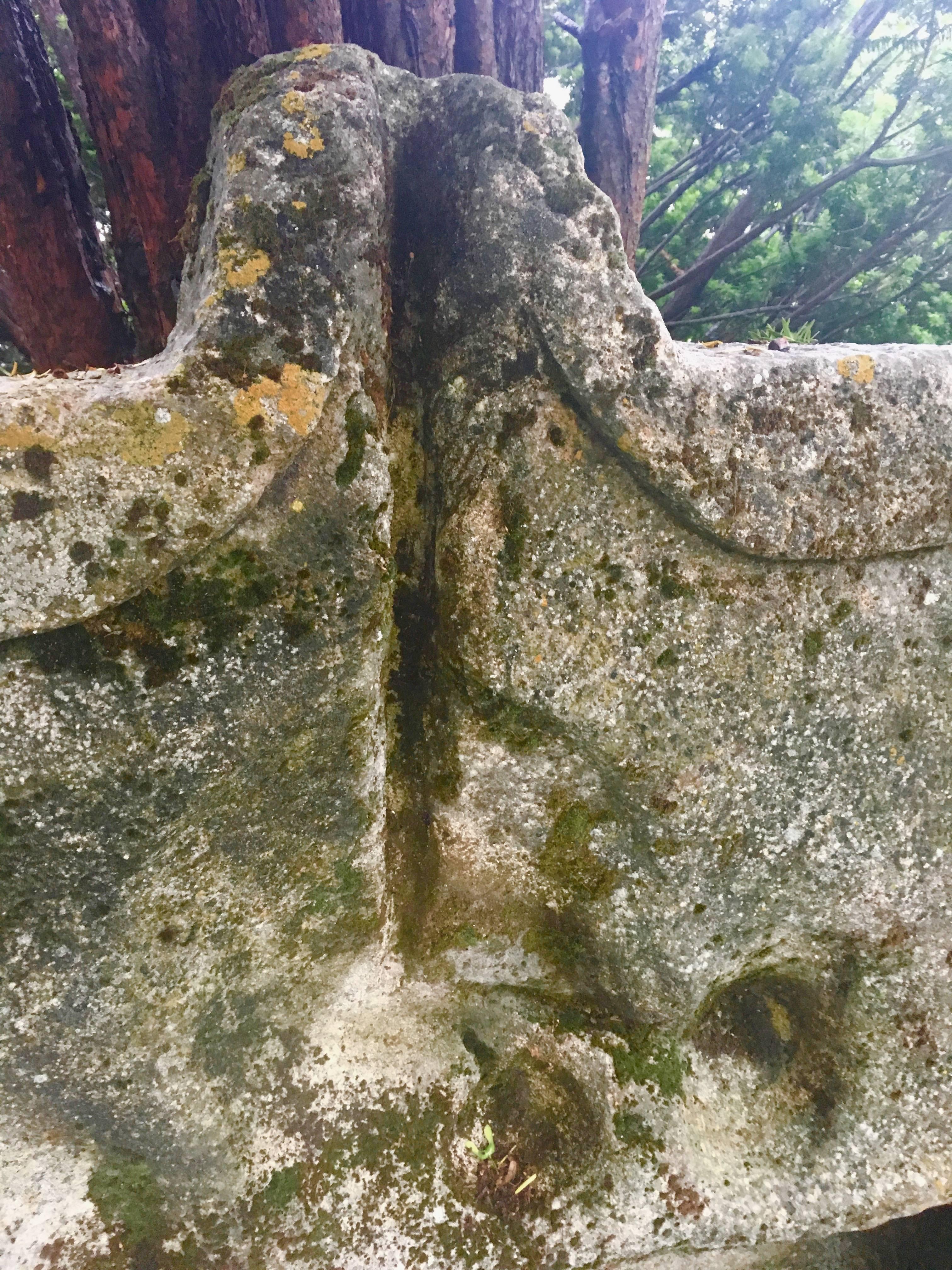 French 15th Century Hand-Carved Granite Trough with Fountain Backsplash 7