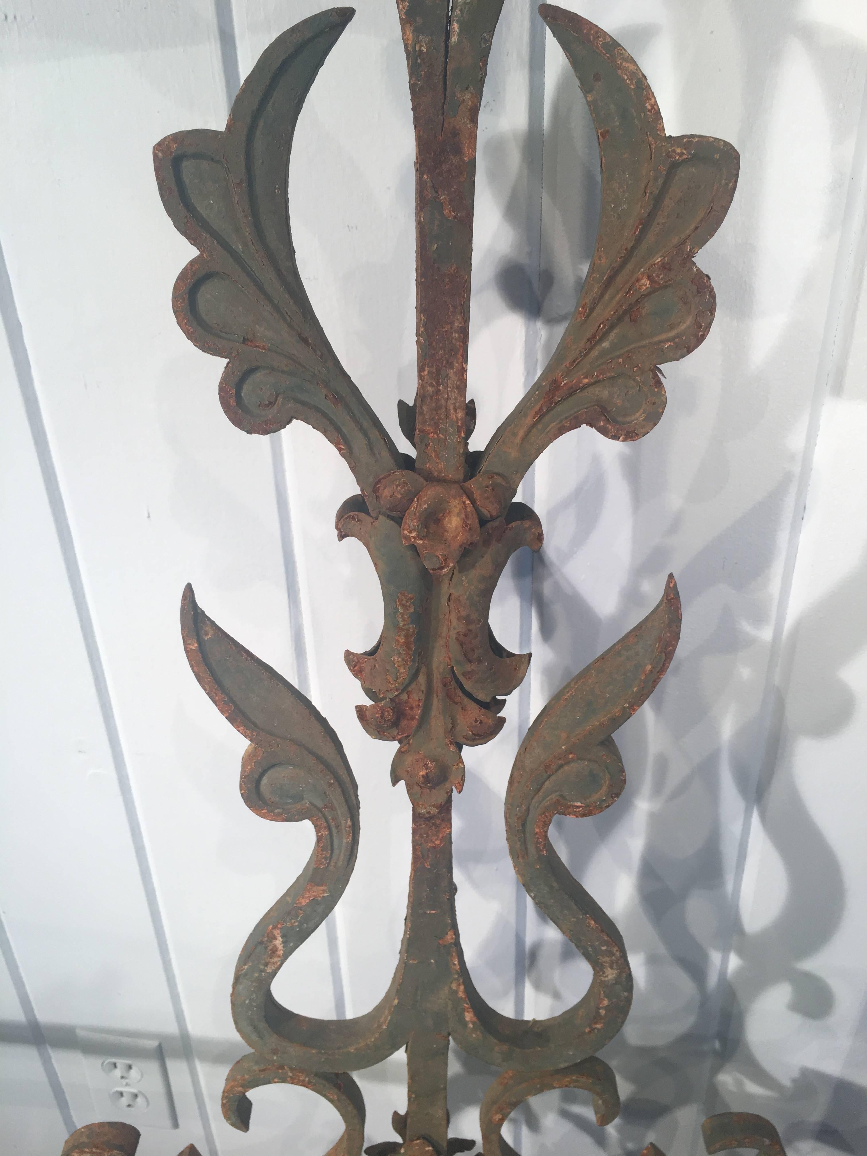 Wrought Iron Very Large 18th Century French Key Maker's Trade Sign For Sale