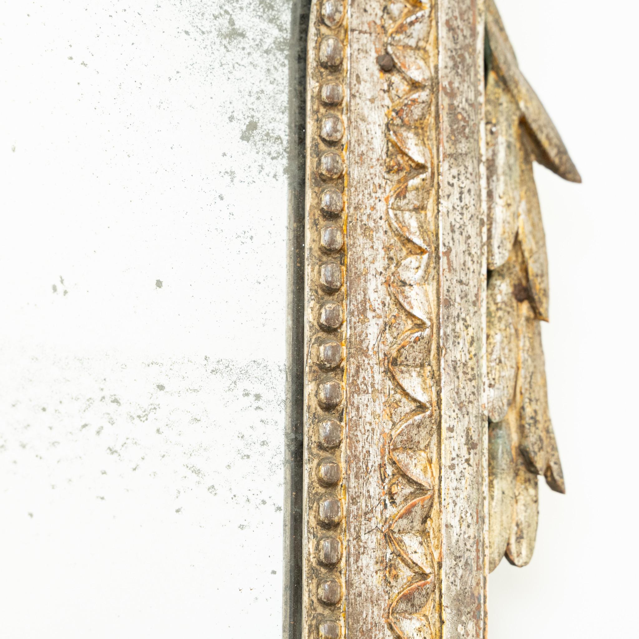 XVIIIe siècle et antérieur Miroir de mariage du XVIIIe siècle, en argent et en vermeil en vente
