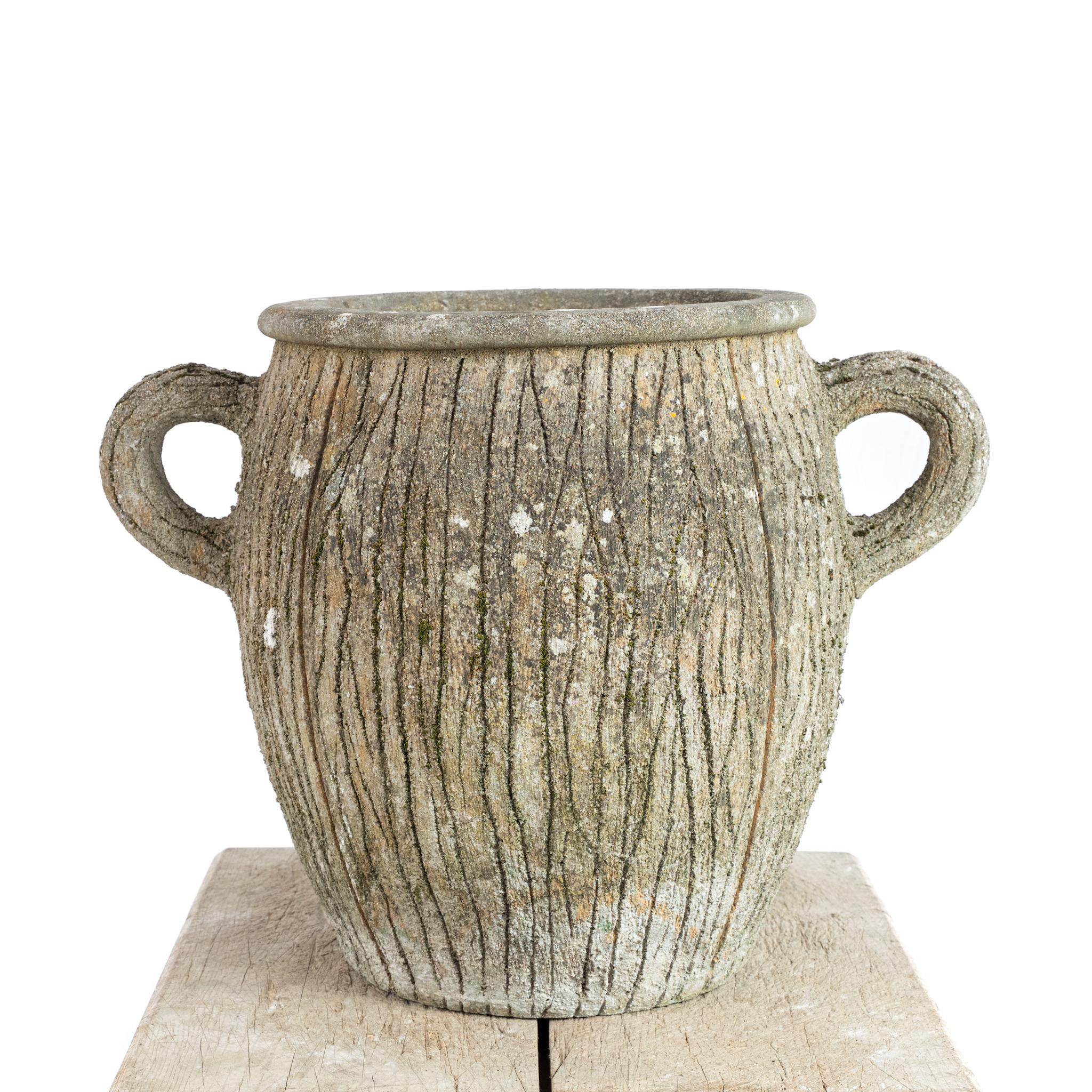 20th Century French Large Faux Bois Planter For Sale