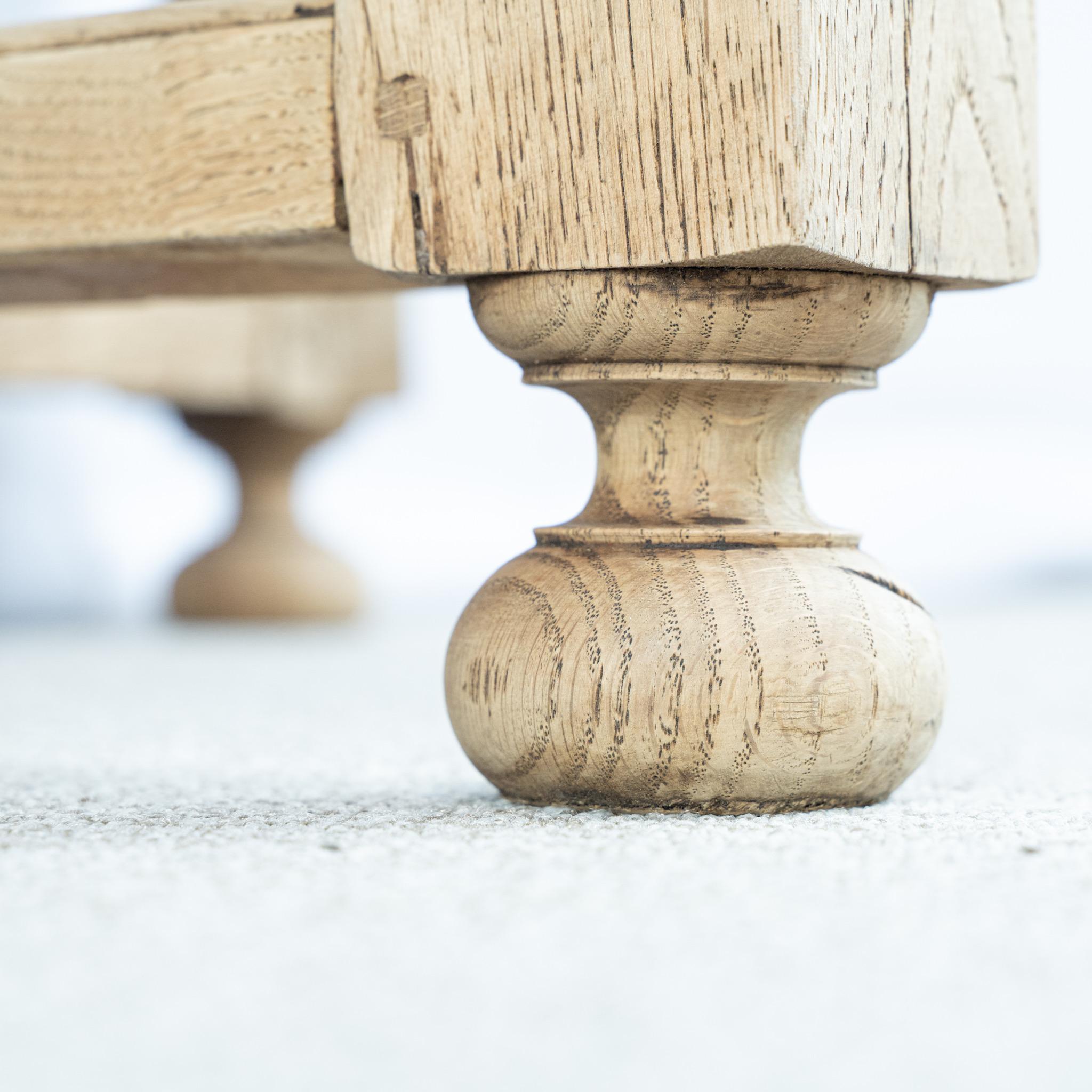 19th Century French Bleached Parquet Oak Console Tables For Sale