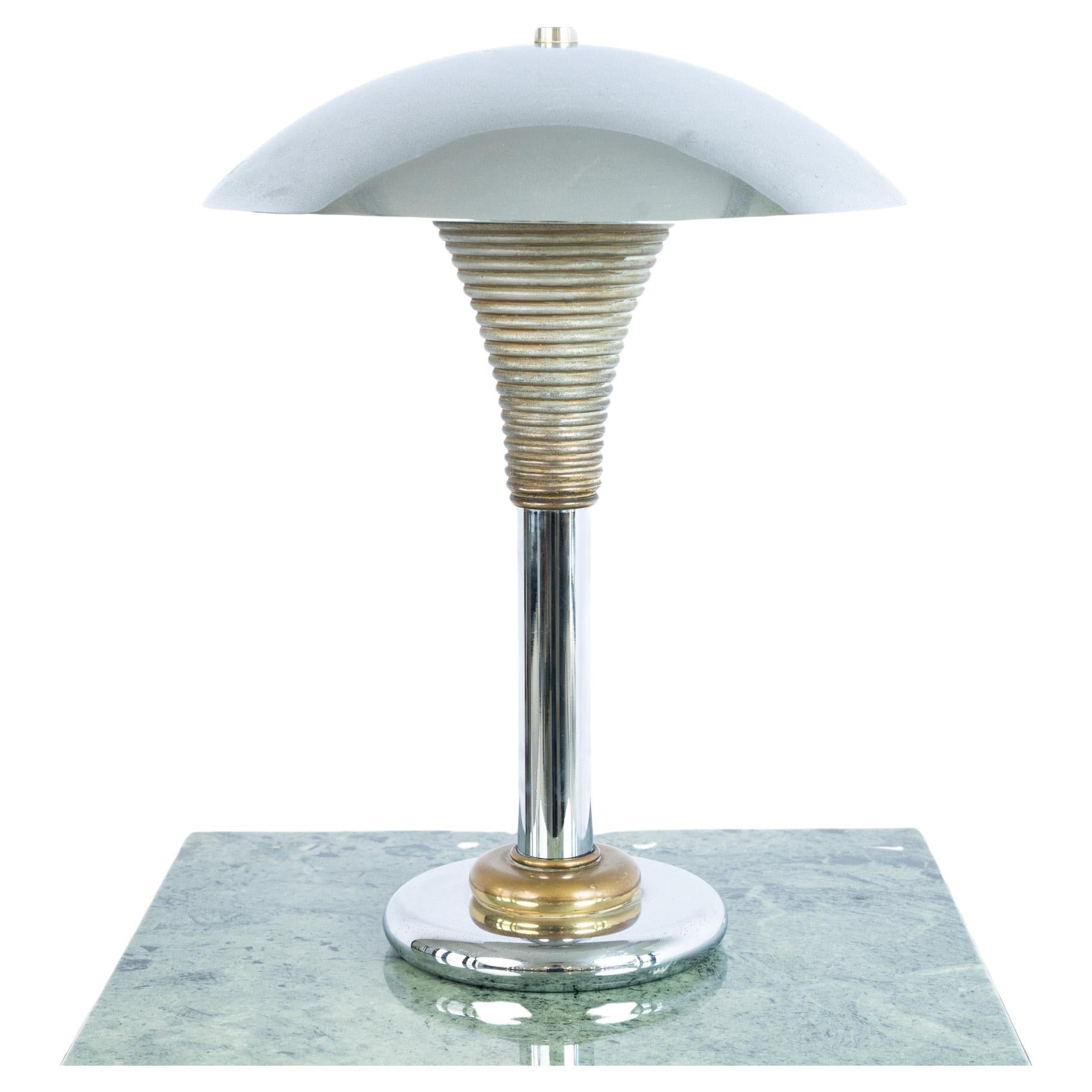 Lampe de table Drummond Chrome Deco en vente