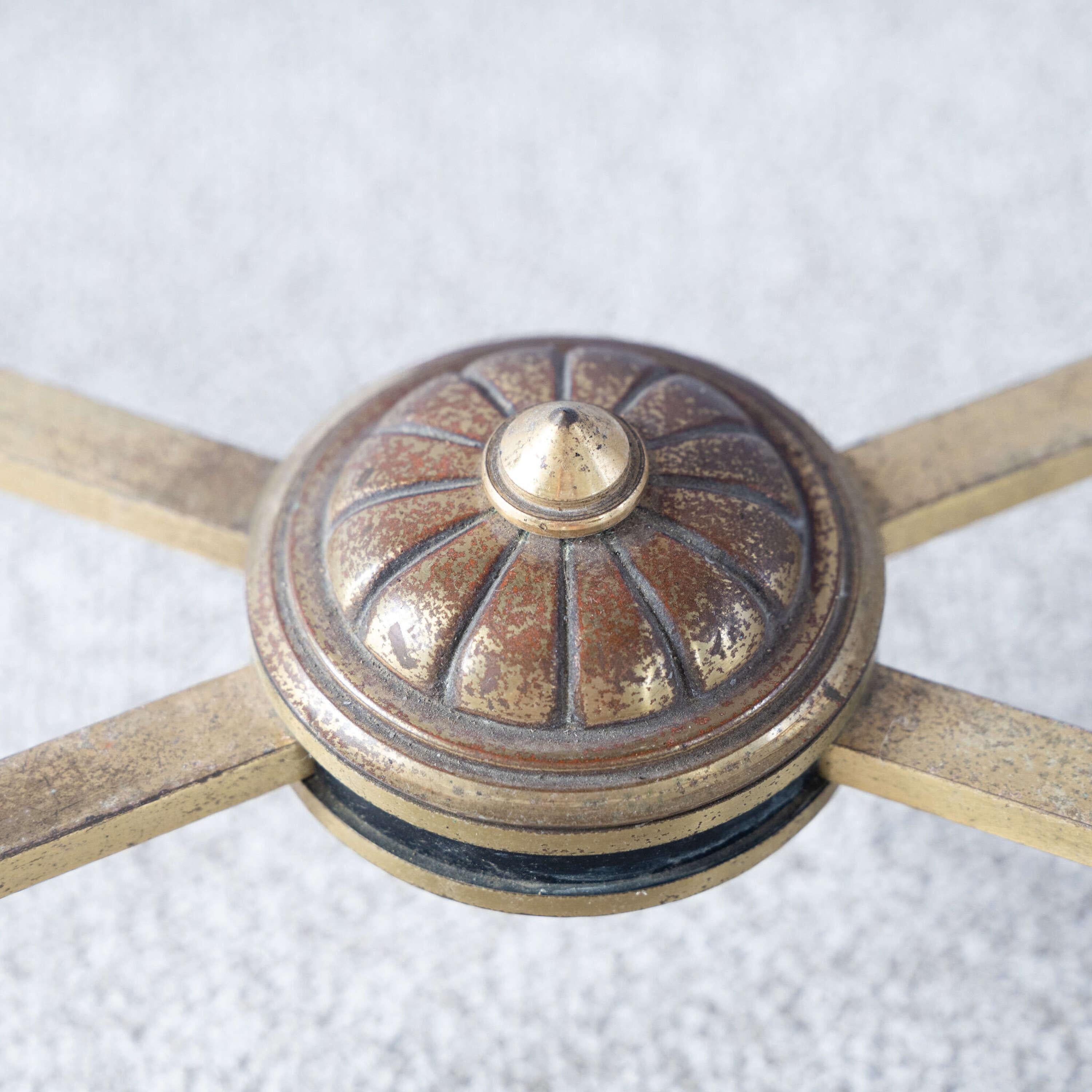 French Brass Verre Églomisé Coffee Table Attributed to Maison Jansen In Good Condition For Sale In Southampton, GB