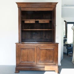 Large Scale English 19th Century Oak Housekeeper's Cupboard / Storage / Kitchen