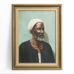 Retrato al óleo sobre tabla: «Un miembro de una tribu bereber», de Yervant Chimchidian