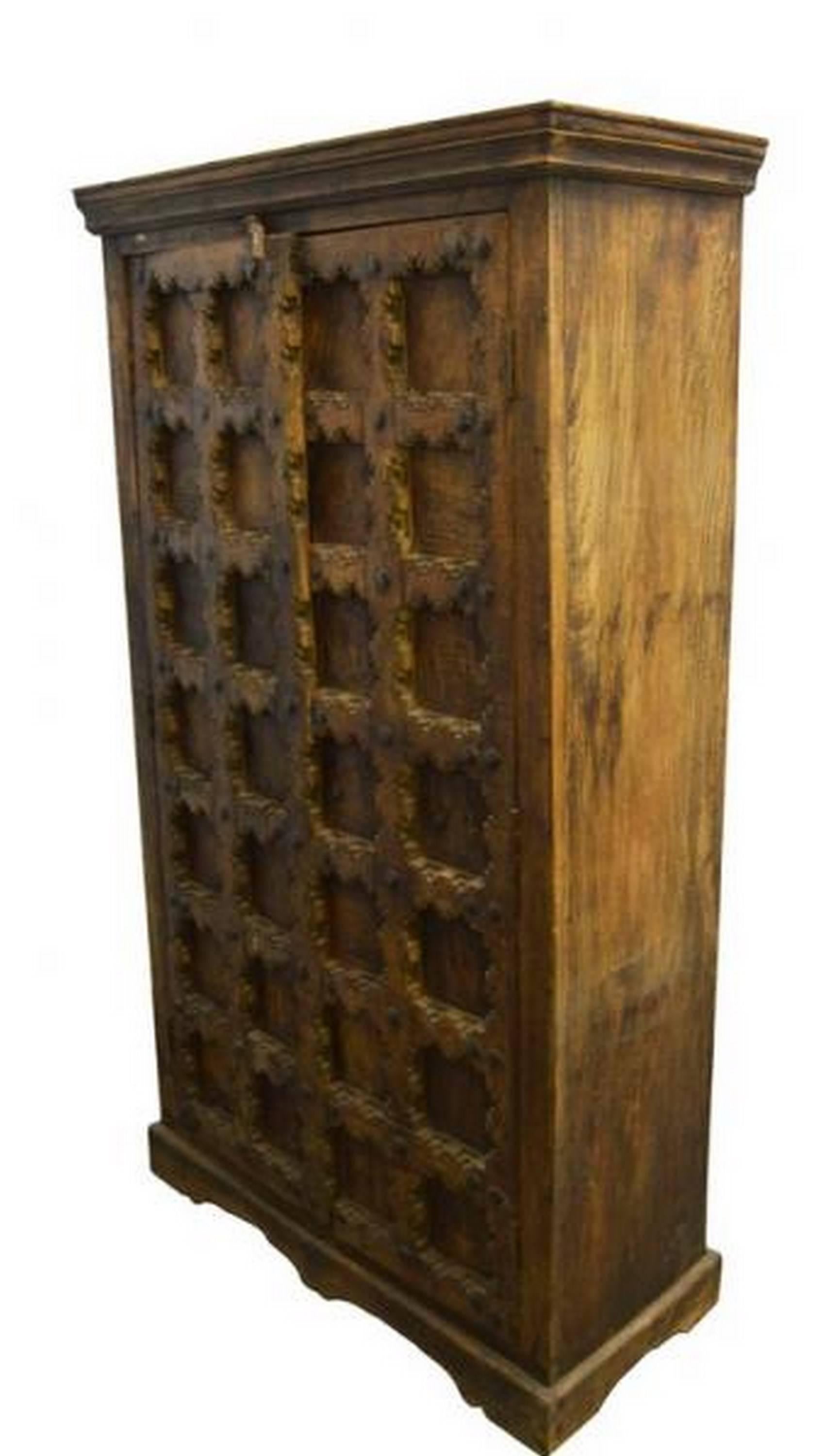 indian carved cabinet