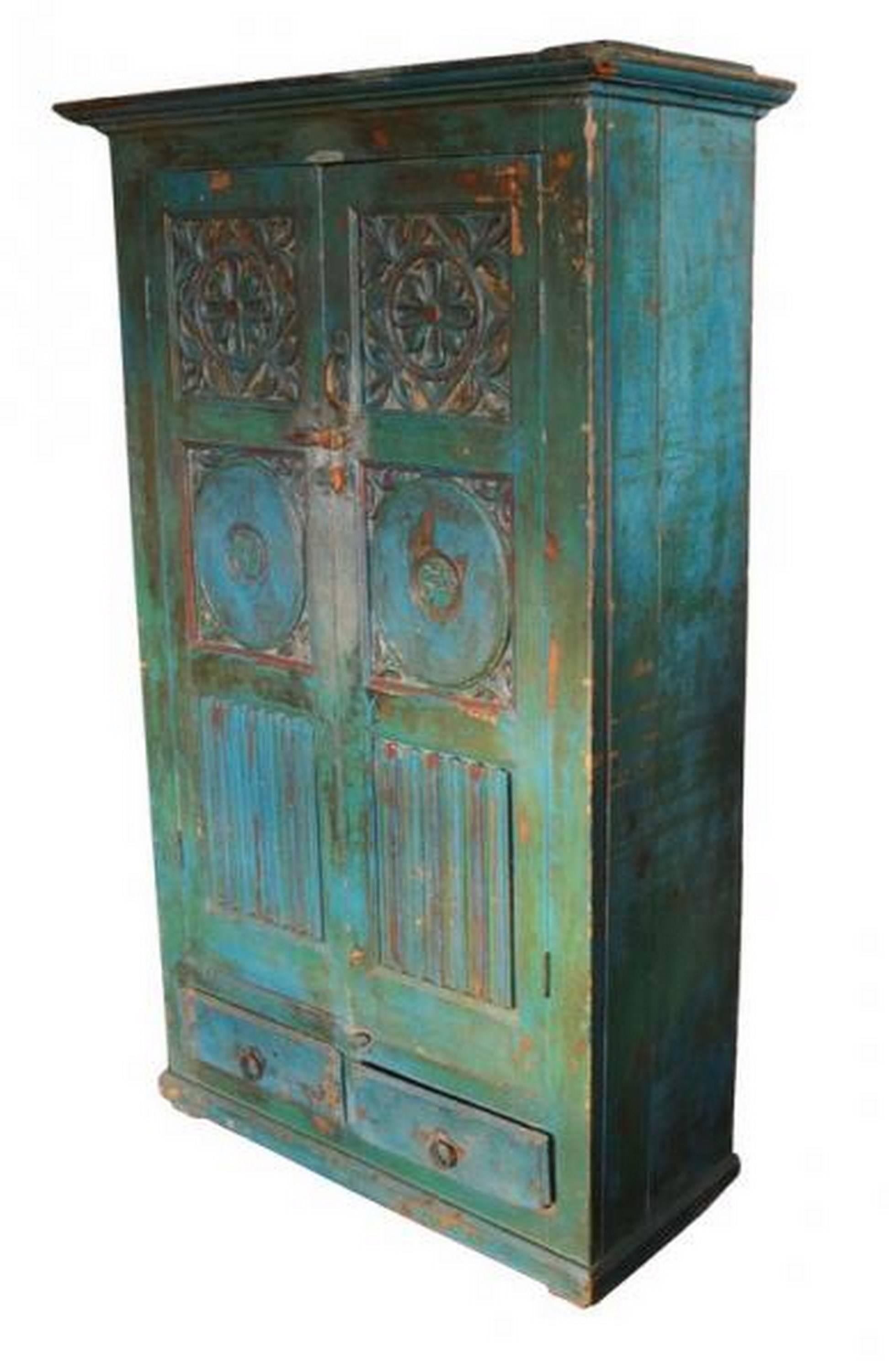 hand painted indian cabinets