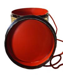 Antique Japanese Hokai Lacquer Shell Box with Brass Accents, Late 19th Century