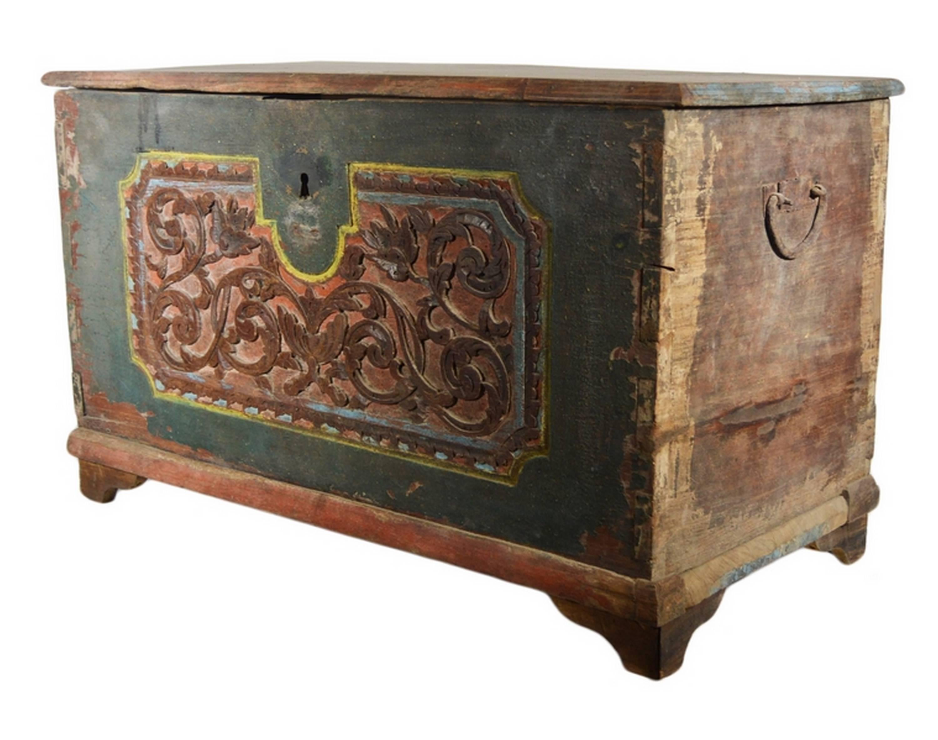 hand painted trunk