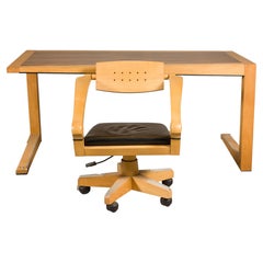 Mesa «Zeno» y silla «Spring» de Massimo Scolari para Giorgetti, Italia, década de los 90