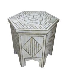 Bone and Brass Side Table Small 8