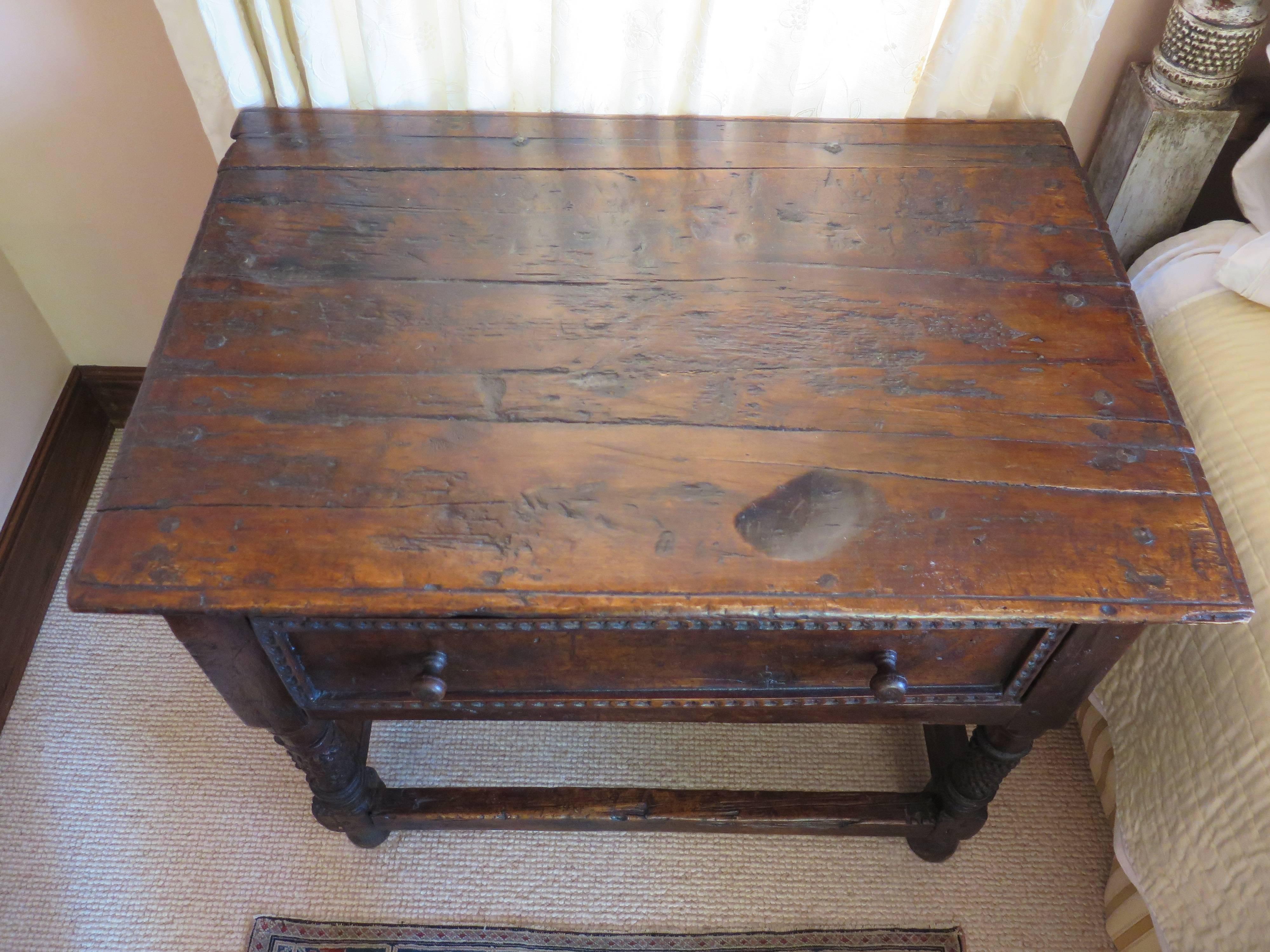 18th Century Spanish Colonial Table In Good Condition For Sale In Montecito, CA
