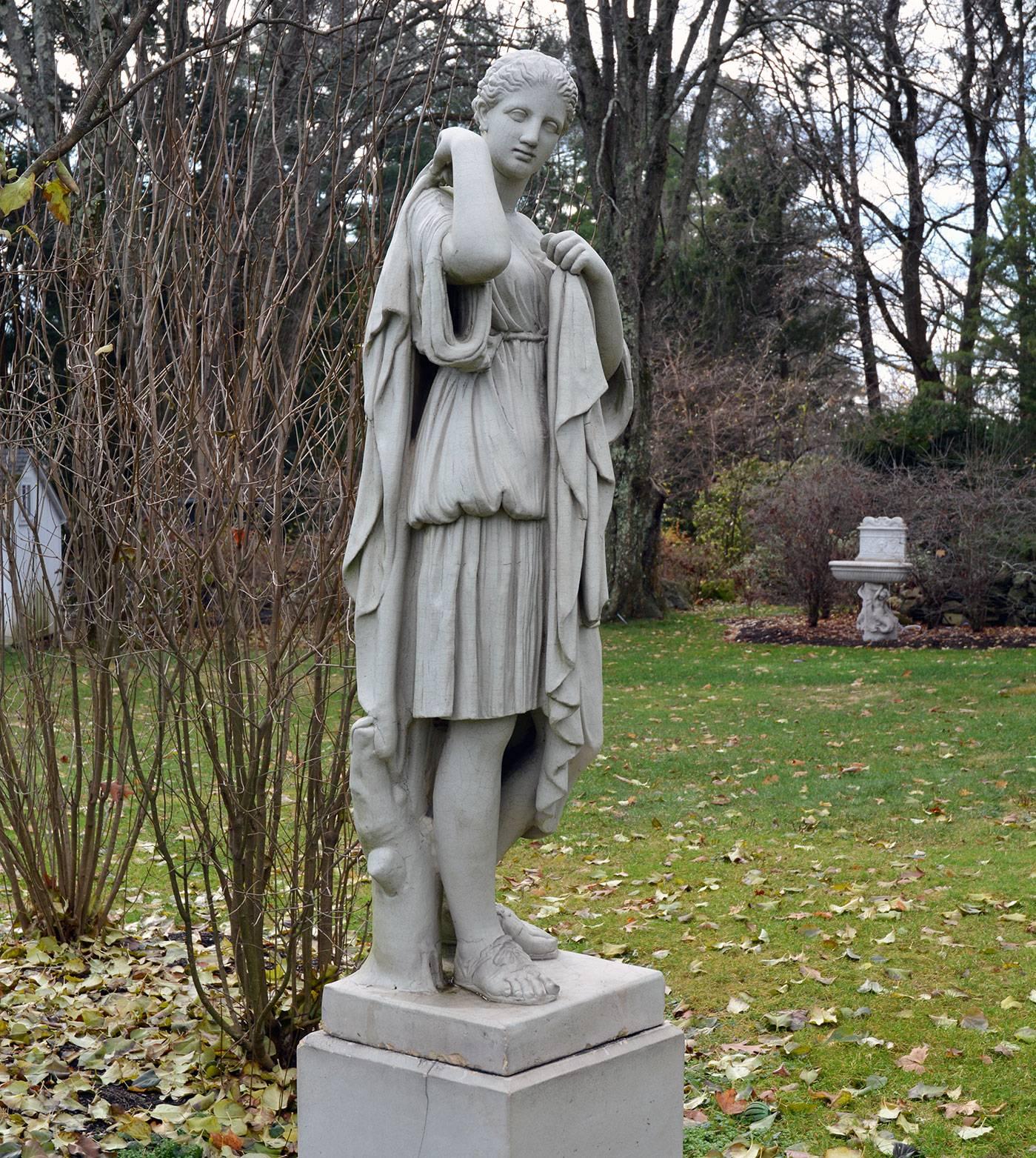 British Stoneware Figure of Diana