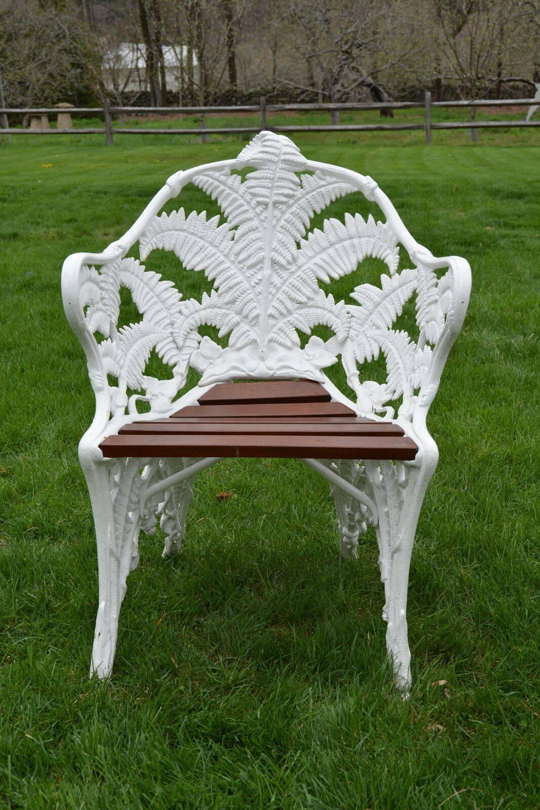 Victorian Garden Seat Marked 